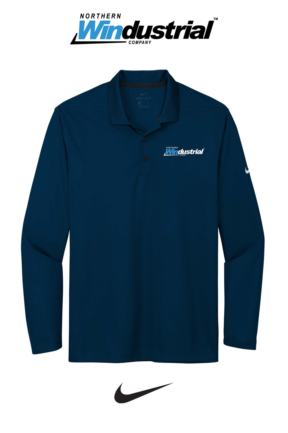 Nike Dri-FIT Micro Pique 2.0 Long Sleeve Polo - Northern Windustrial