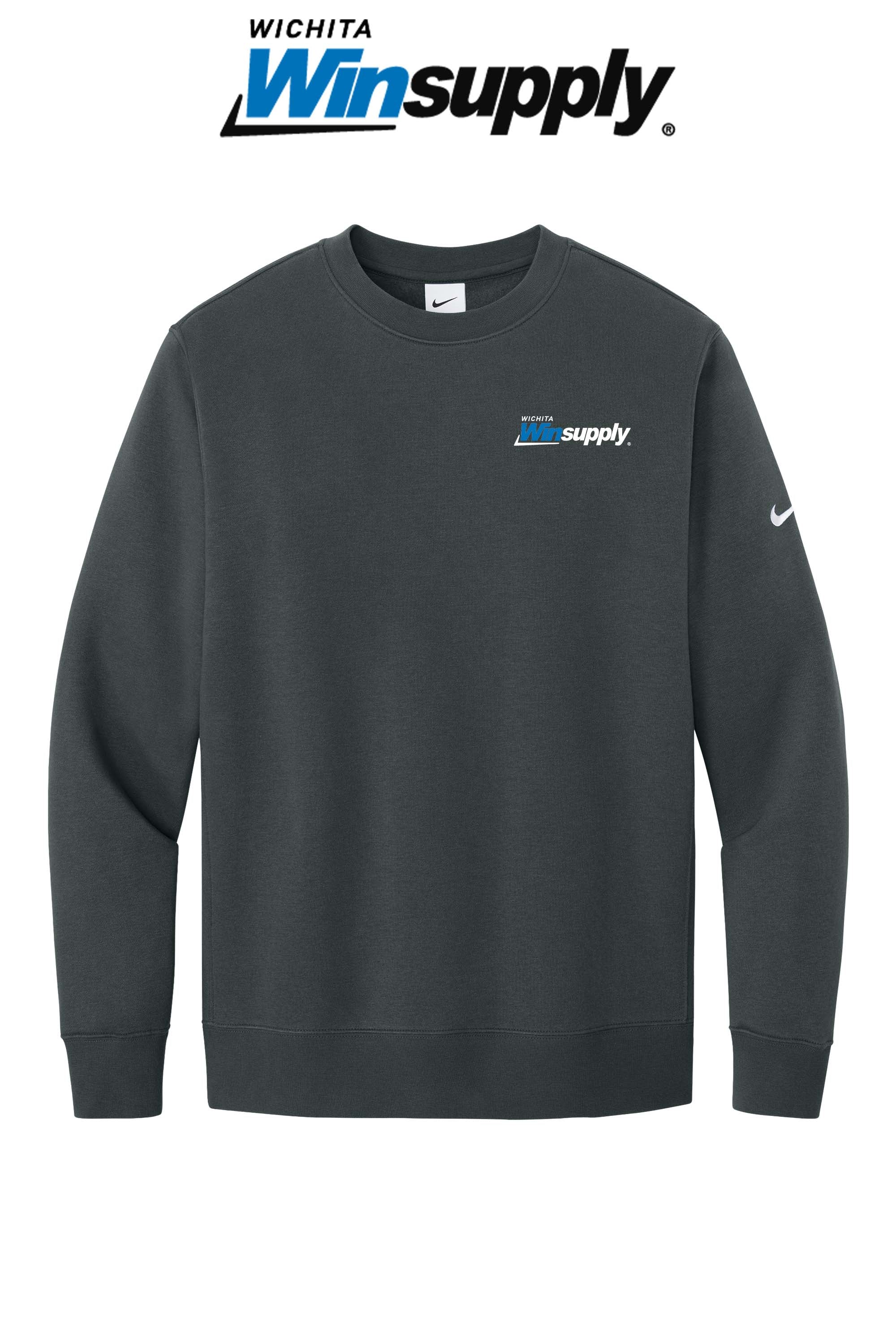 Nike Club Fleece Sleeve Swoosh Crew - Wichita Winsupply