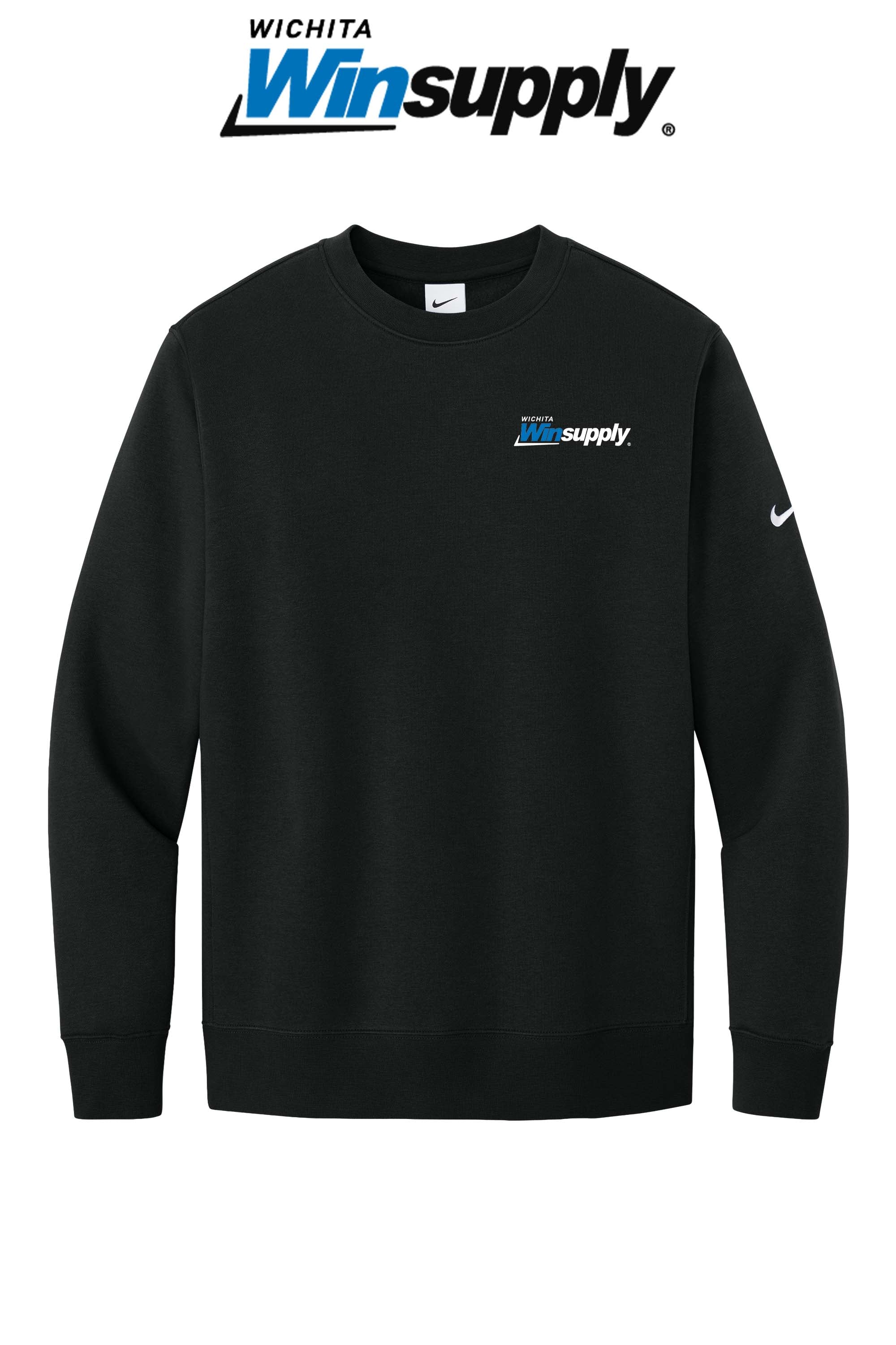 Nike Club Fleece Sleeve Swoosh Crew - Wichita Winsupply