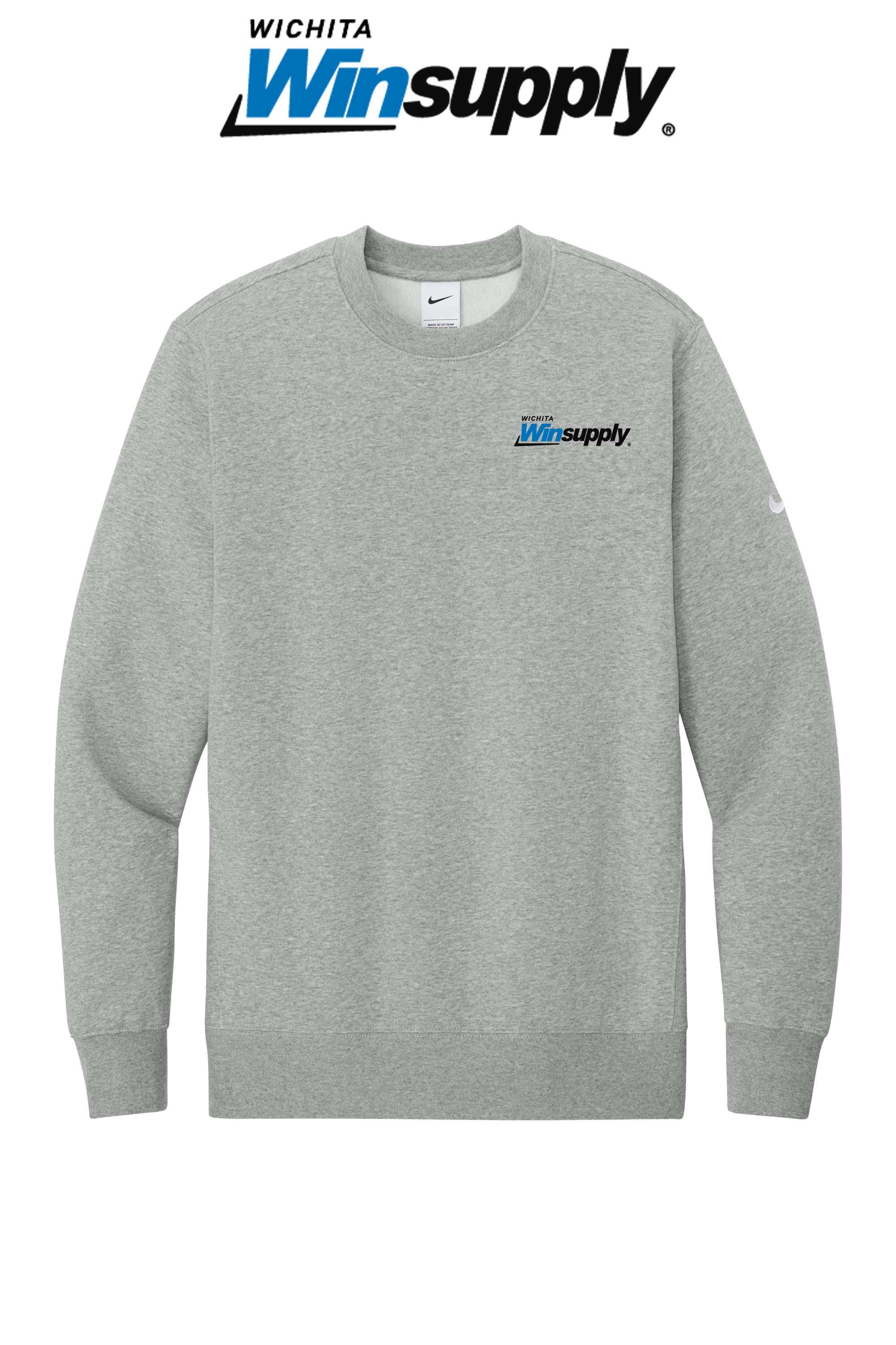 Nike Club Fleece Sleeve Swoosh Crew - Wichita Winsupply