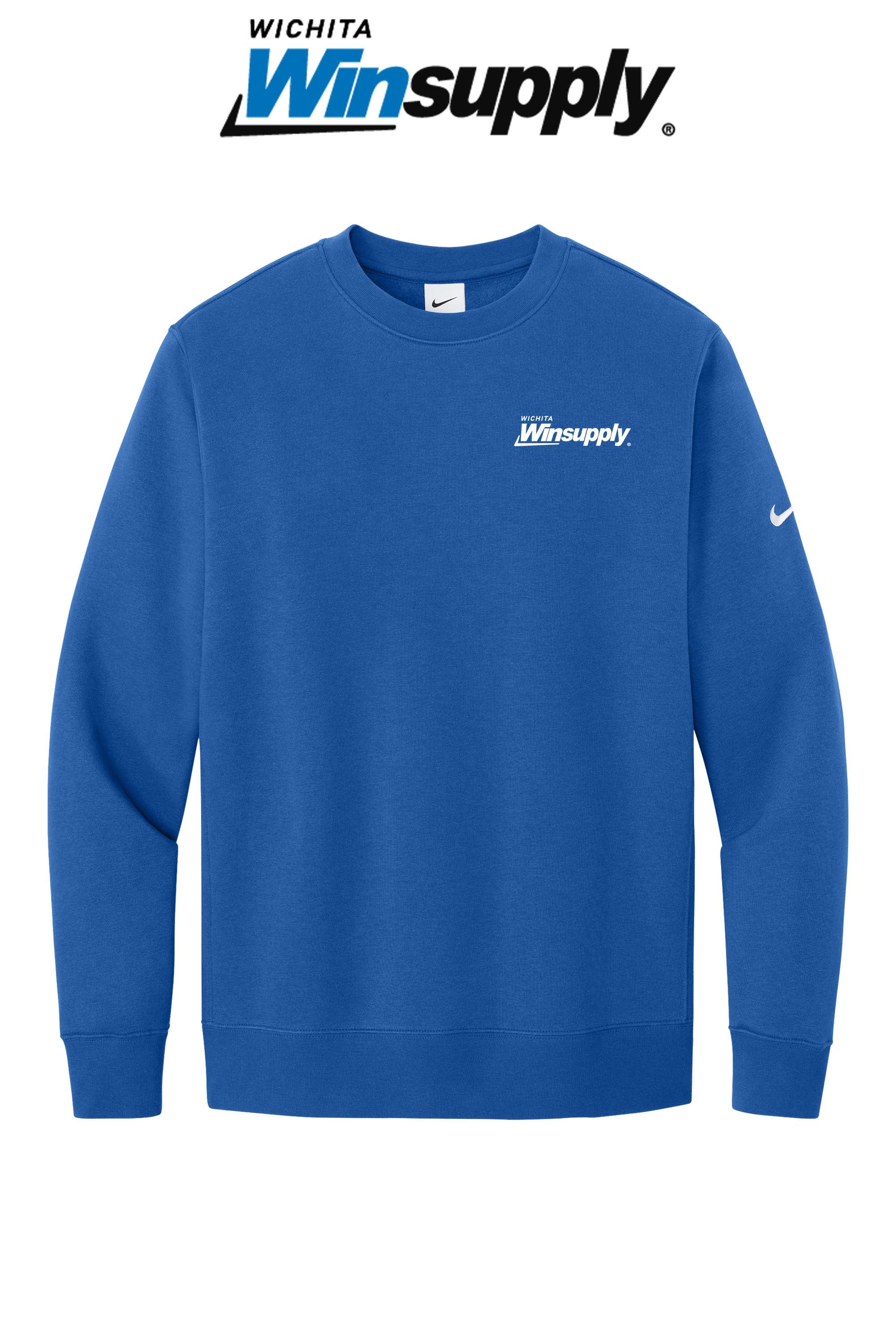 Nike Club Fleece Sleeve Swoosh Crew - Wichita Winsupply
