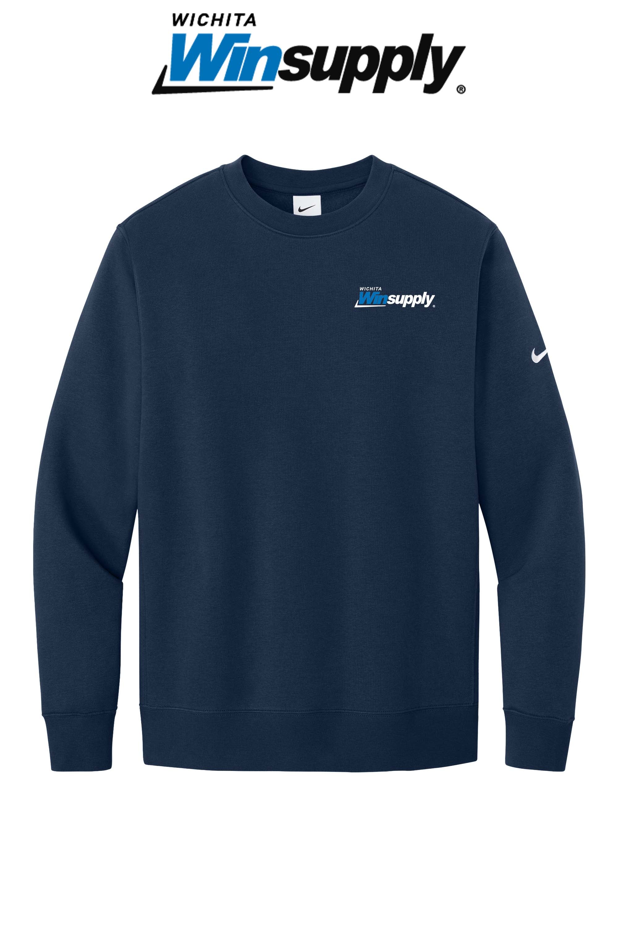Nike Club Fleece Sleeve Swoosh Crew - Wichita Winsupply
