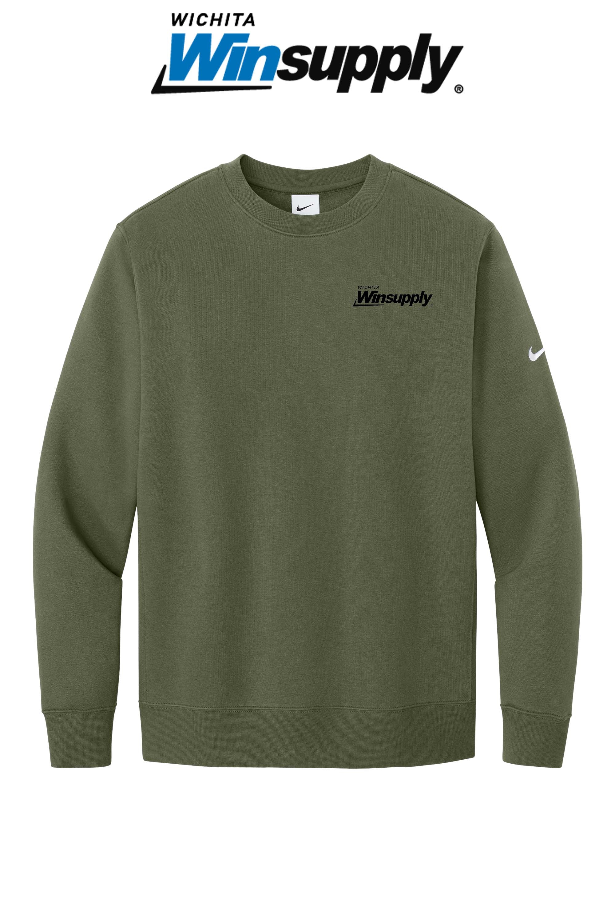 Nike Club Fleece Sleeve Swoosh Crew - Wichita Winsupply
