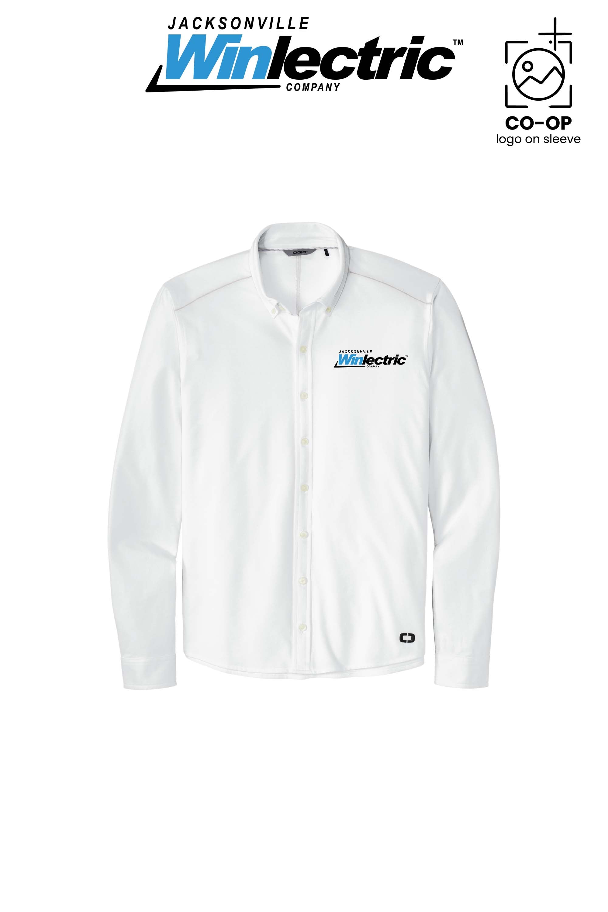 OGIO® Code Stretch Long Sleeve Button-Up - Jacksonville Winlectric