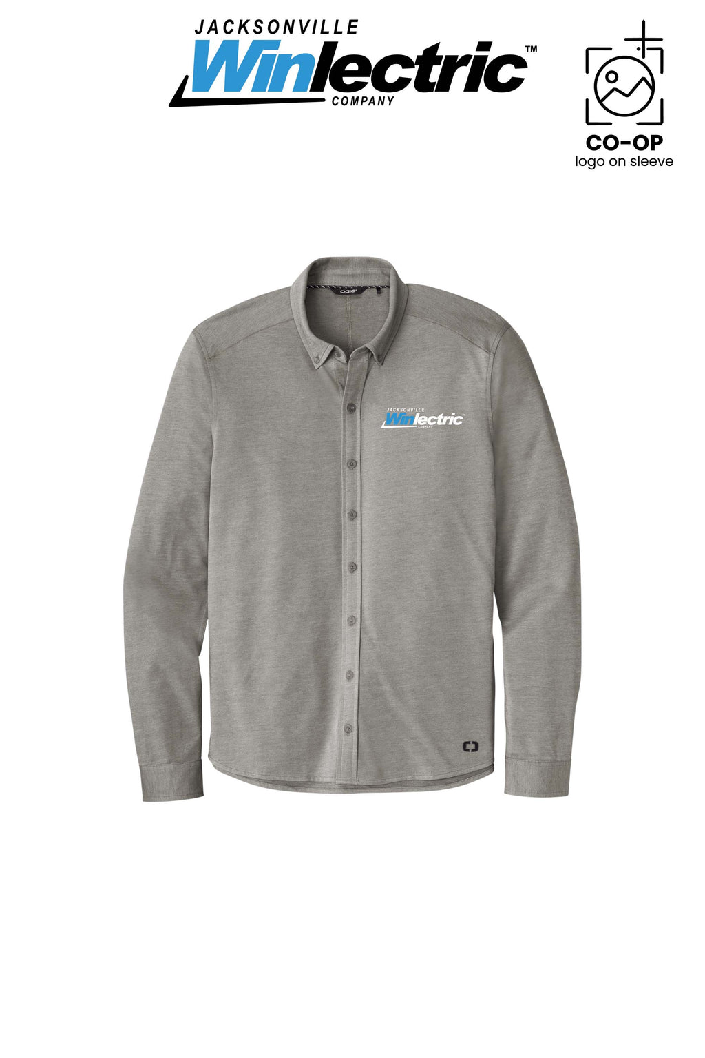 OGIO® Code Stretch Long Sleeve Button-Up - Jacksonville Winlectric