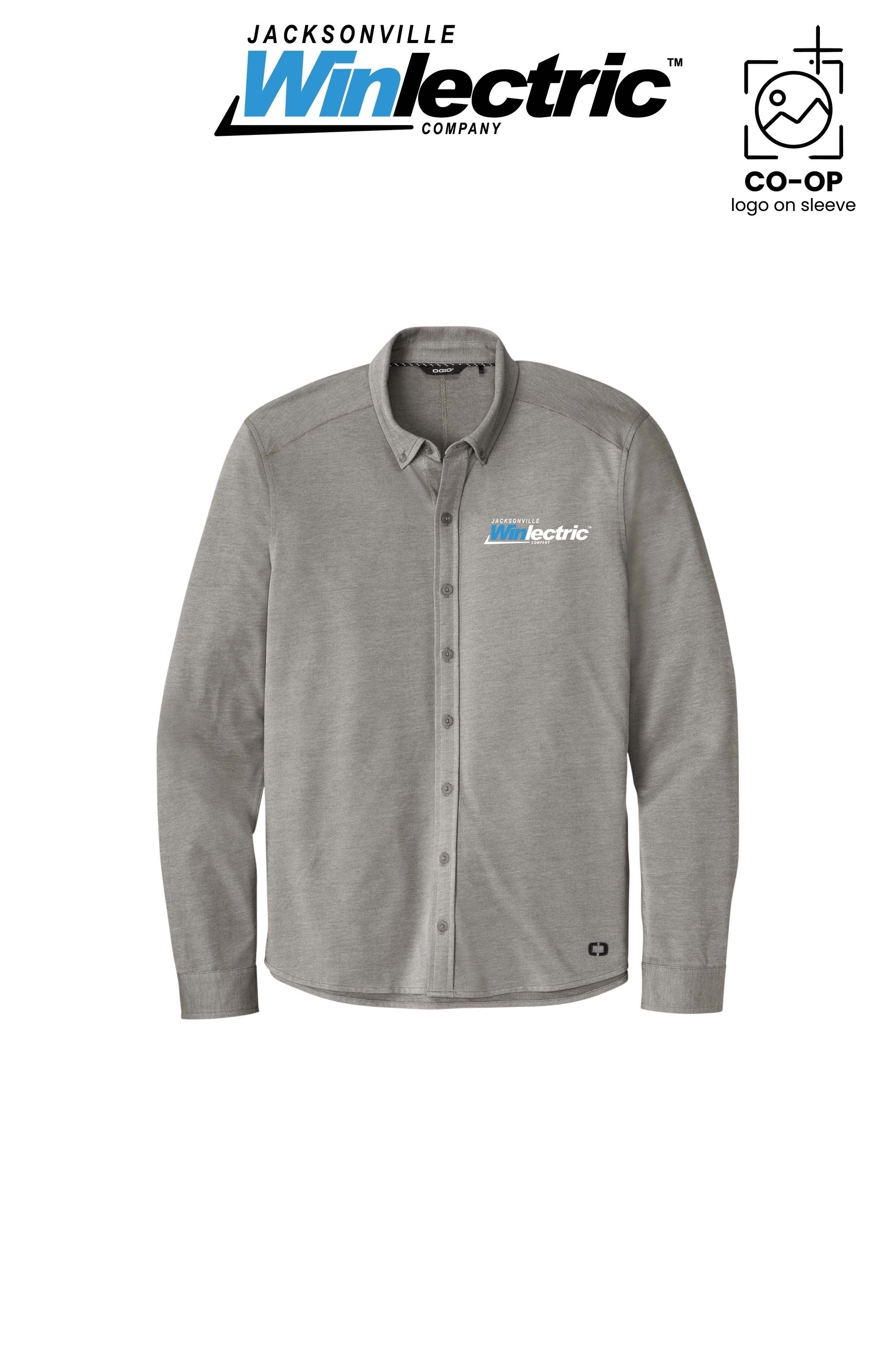 OGIO® Code Stretch Long Sleeve Button-Up - Jacksonville Winlectric
