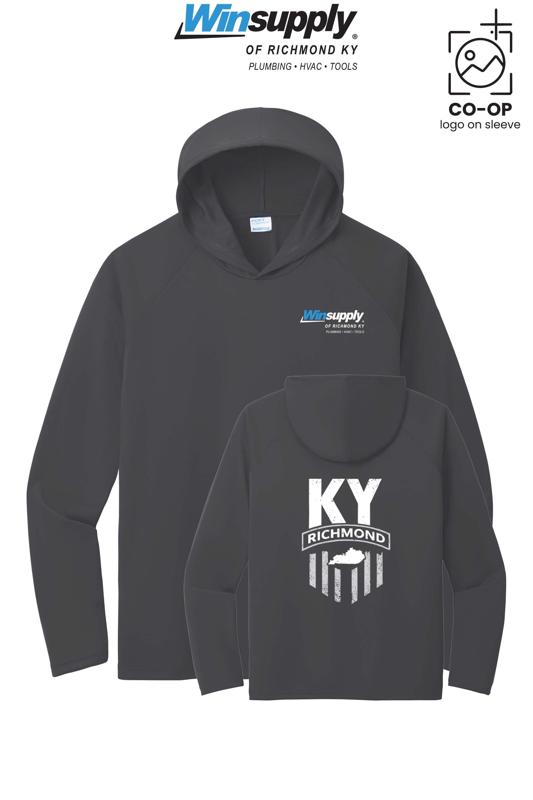Port & Co™ Performance Pullover Hooded UPF50 Tee - Winsupply of Richmond KY
