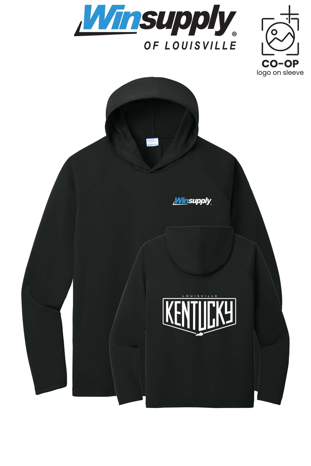 Port & Co™ Performance Pullover Hooded UPF50 Tee - Winsupply of Louisville KY