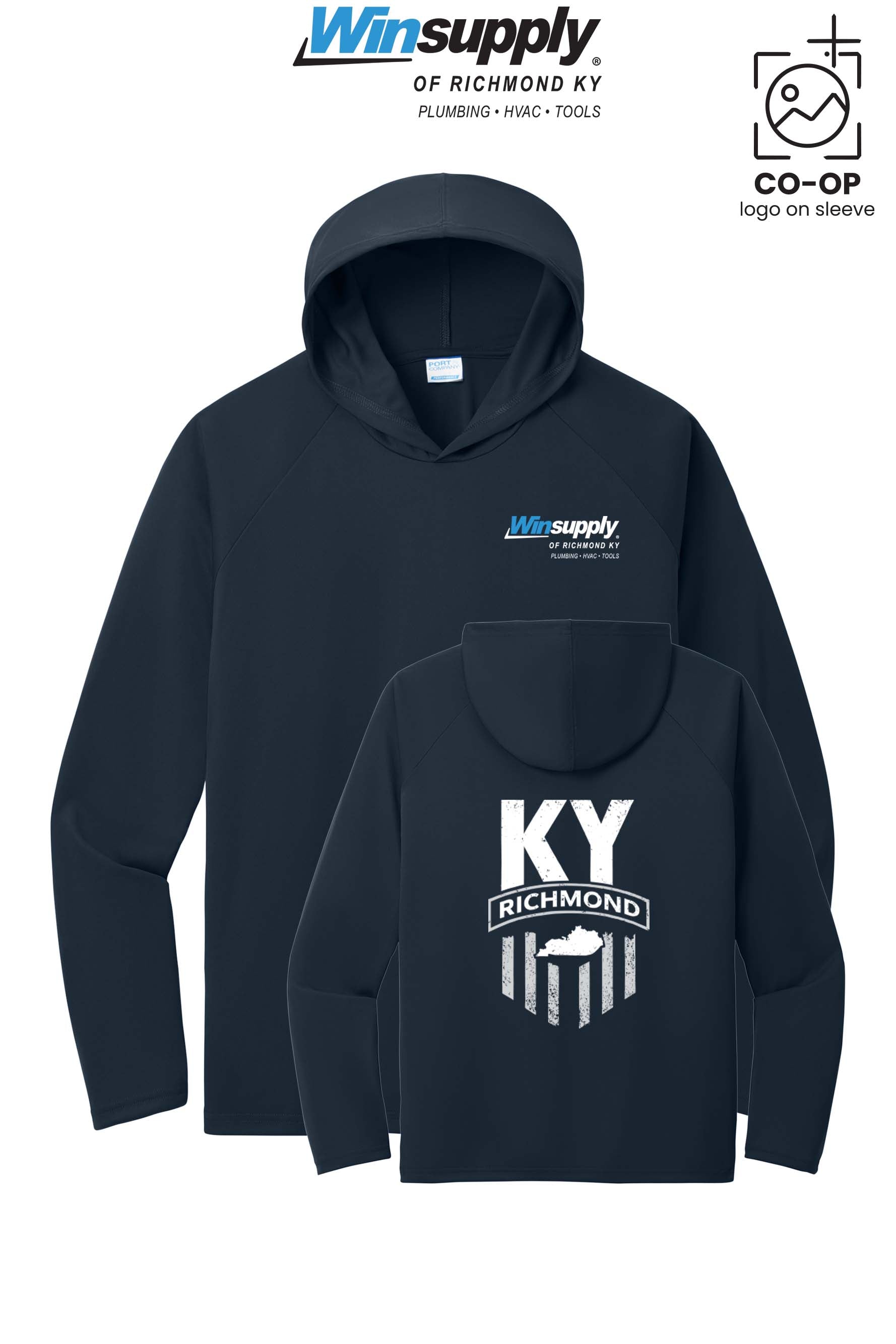 Port & Co™ Performance Pullover Hooded UPF50 Tee - Winsupply of Richmond KY
