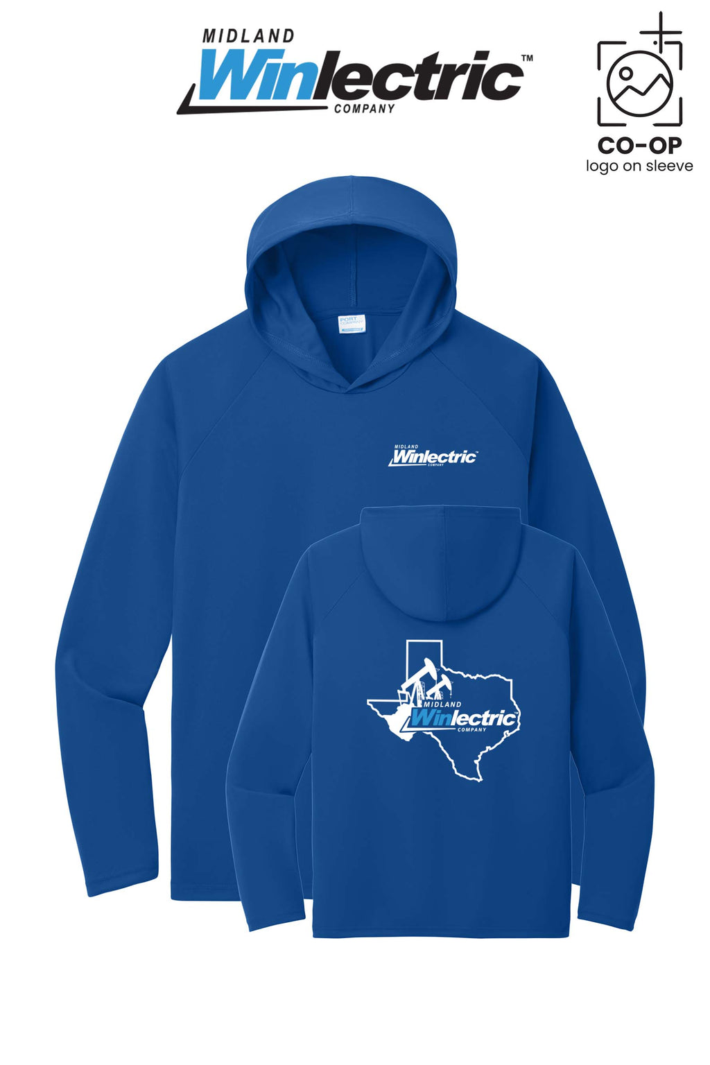 Port & Co™ Performance Pullover Hooded UPF50 Tee - Winlectric of Midland