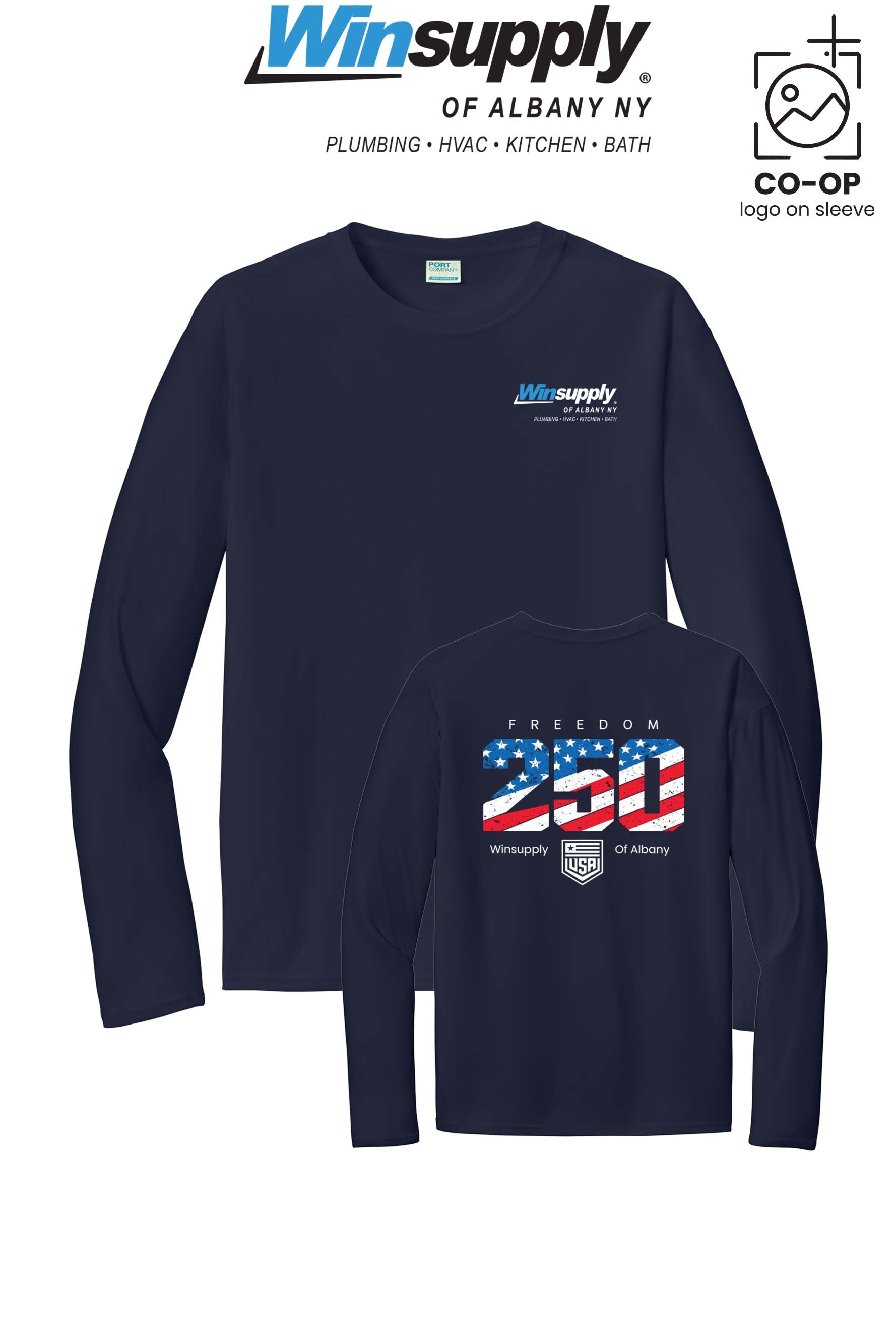 Port & Co™ Performance UPF 50 Long Sleeve - Winsupply of Albany NY