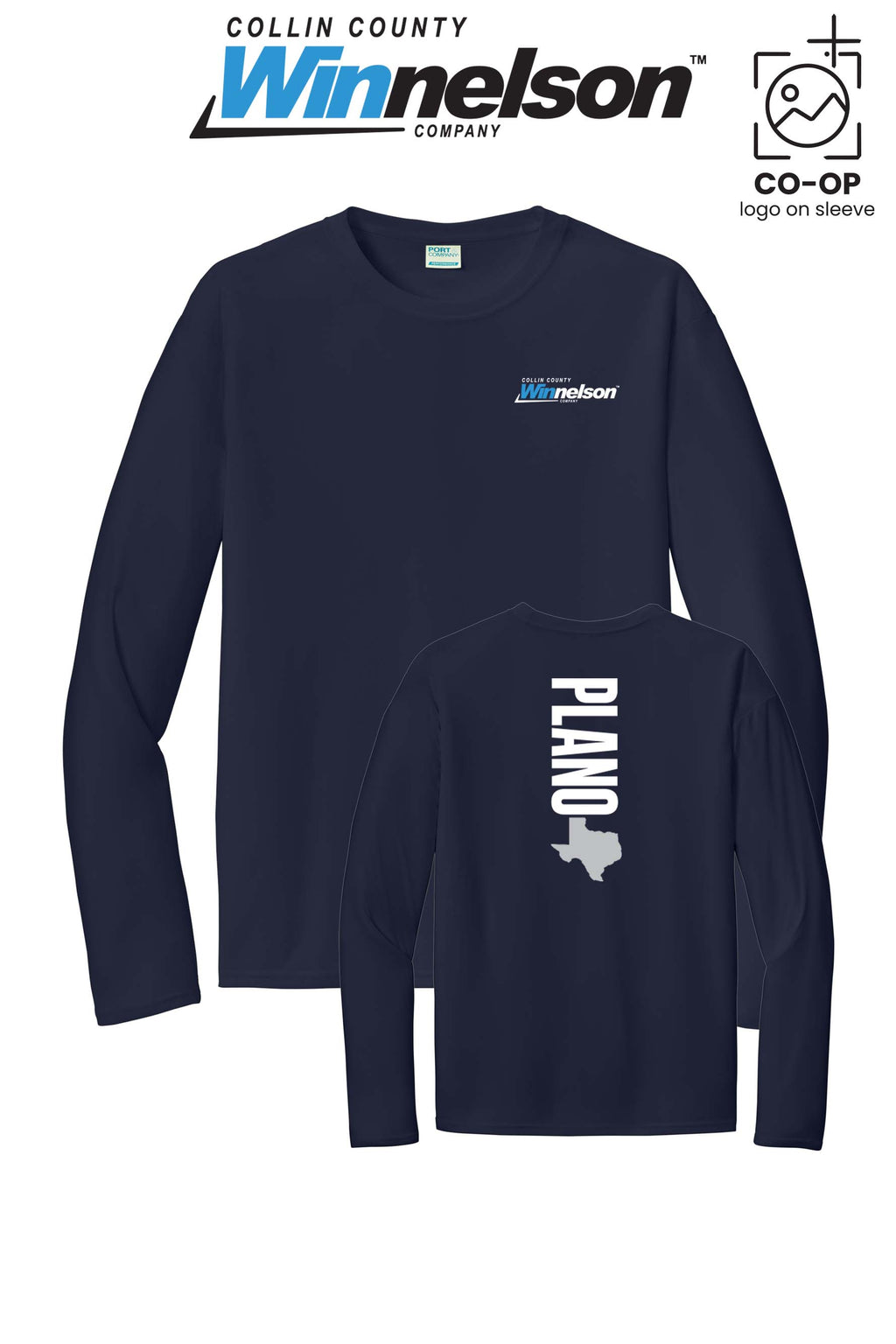 Port & Co™ Performance UPF 50 Long Sleeve - Collin County Winnelson