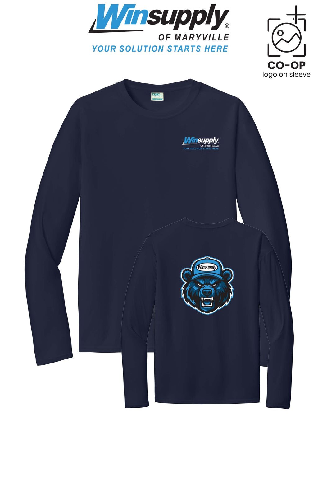 Port & Co™ Performance UPF 50 Long Sleeve - Winsupply of Maryville