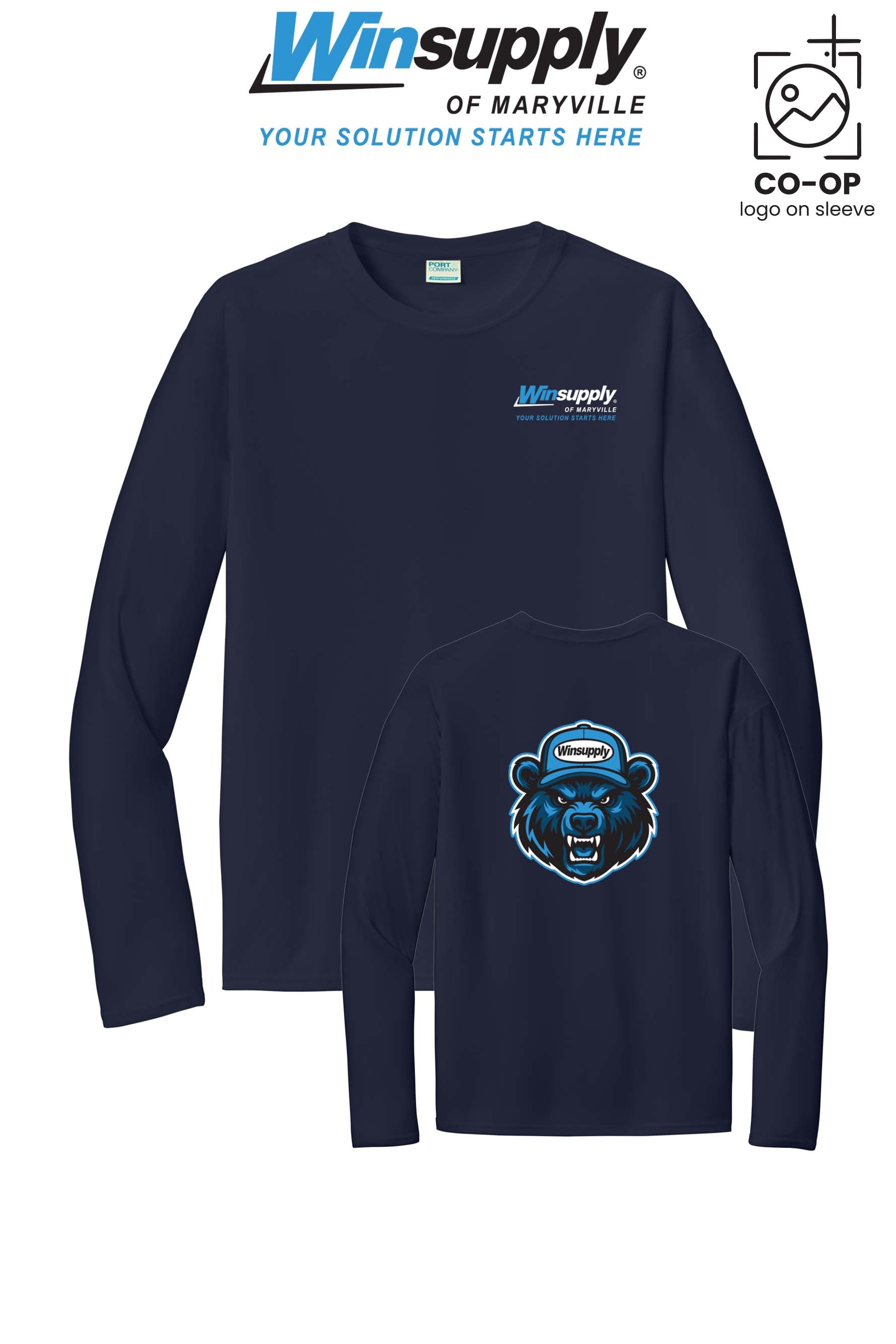 Port & Co™ Performance UPF 50 Long Sleeve - Winsupply of Maryville