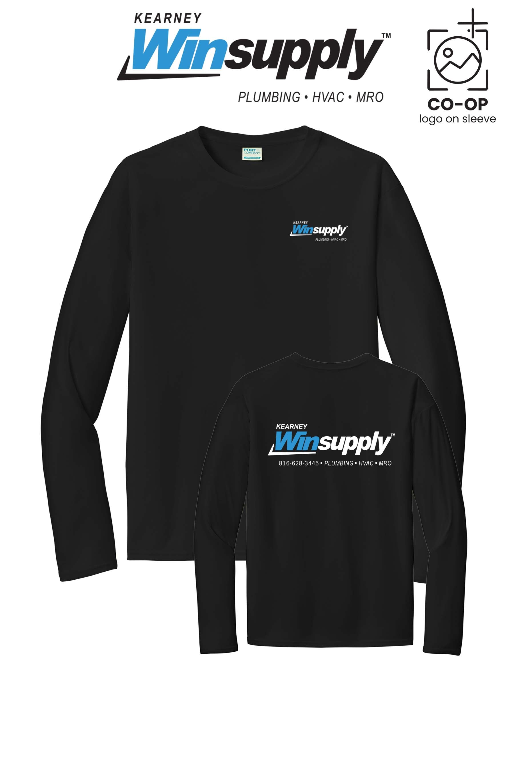 Port & Co™ Performance UPF 50 Long Sleeve - Kearney Winsupply