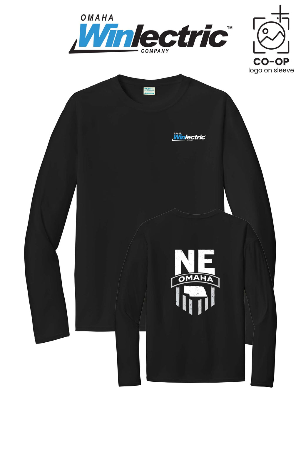 Port & Co™ Performance UPF 50 Long Sleeve - Omaha Winlectric