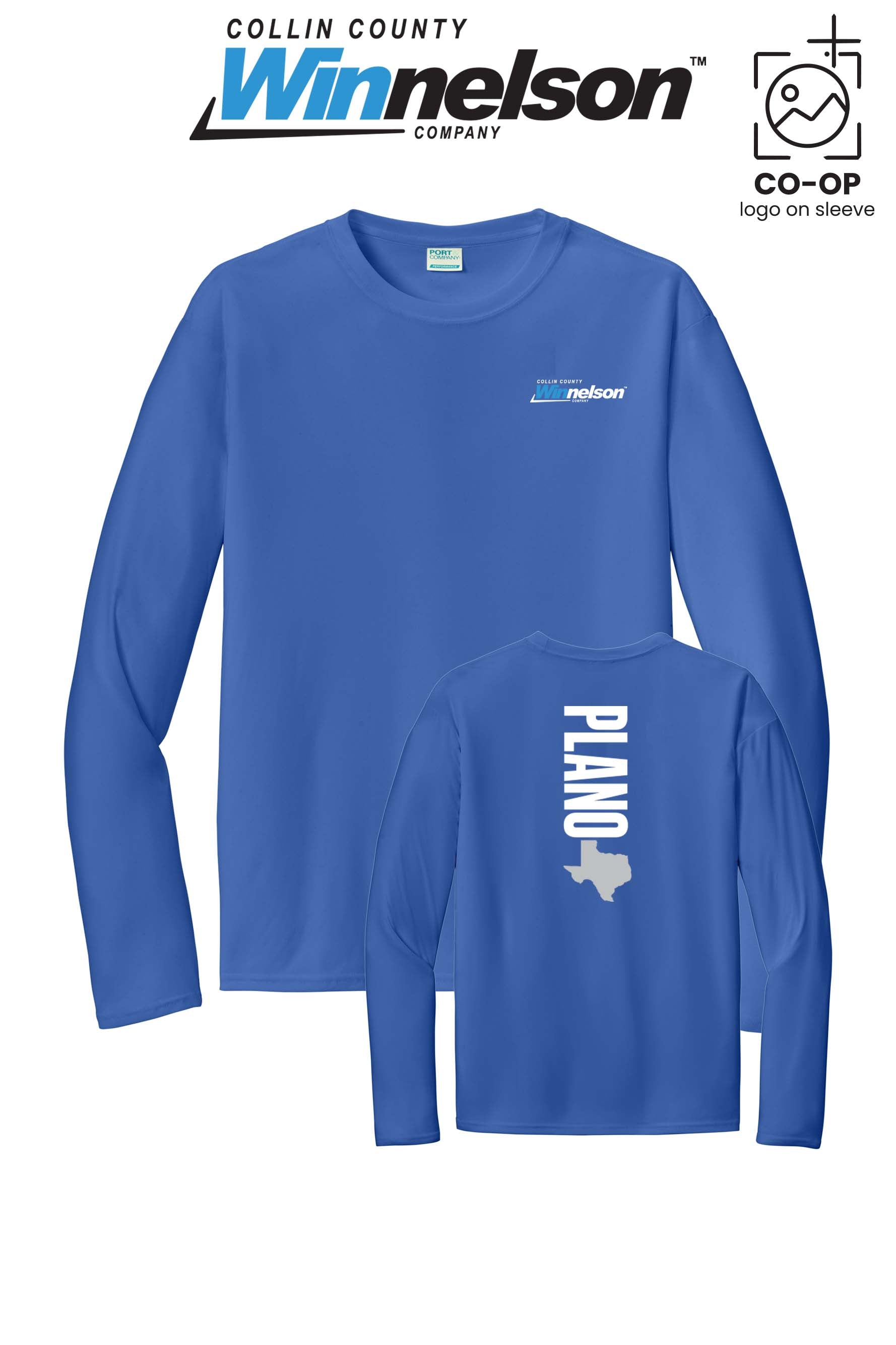 Port & Co™ Performance UPF 50 Long Sleeve - Collin County Winnelson