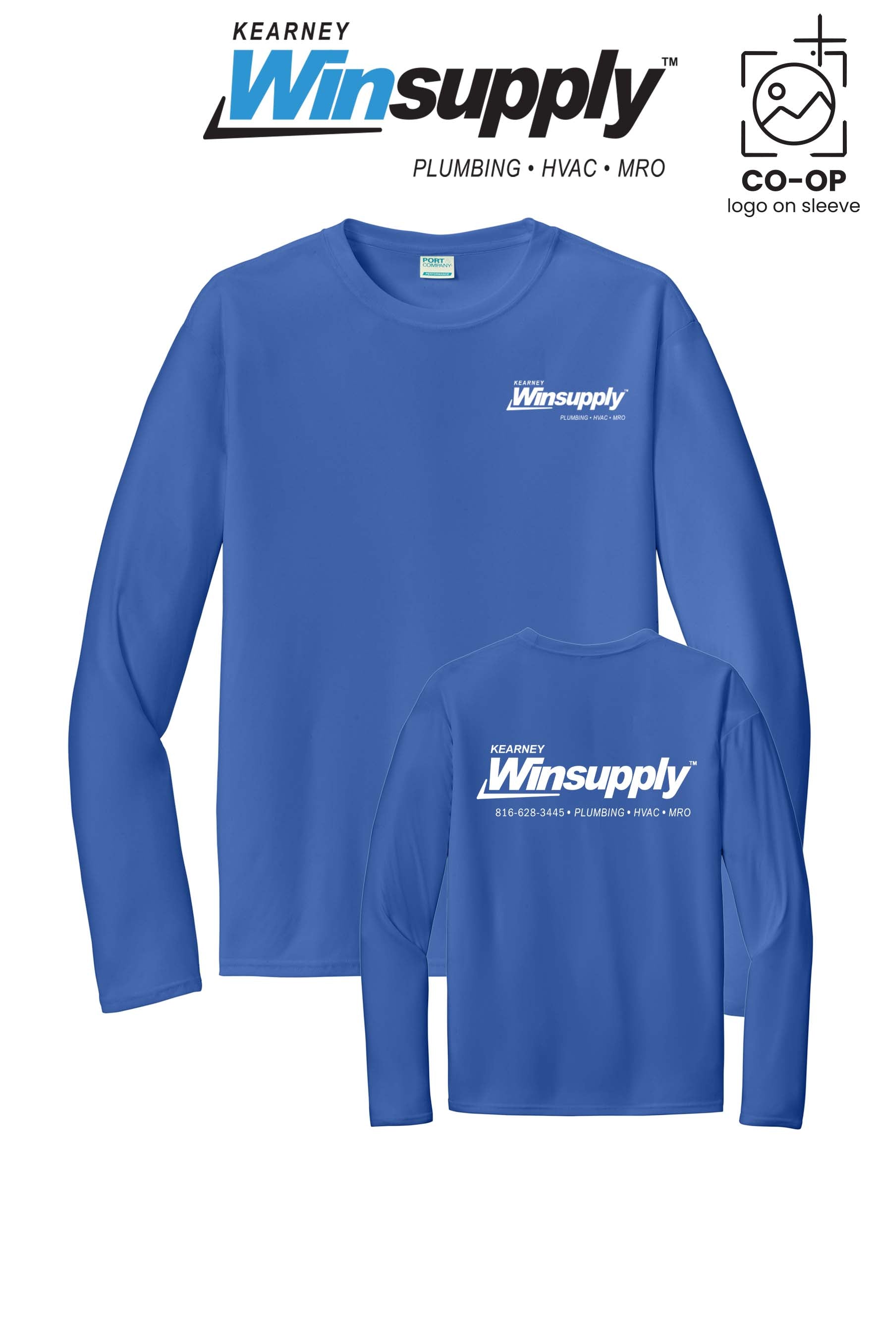 Port & Co™ Performance UPF 50 Long Sleeve - Kearney Winsupply