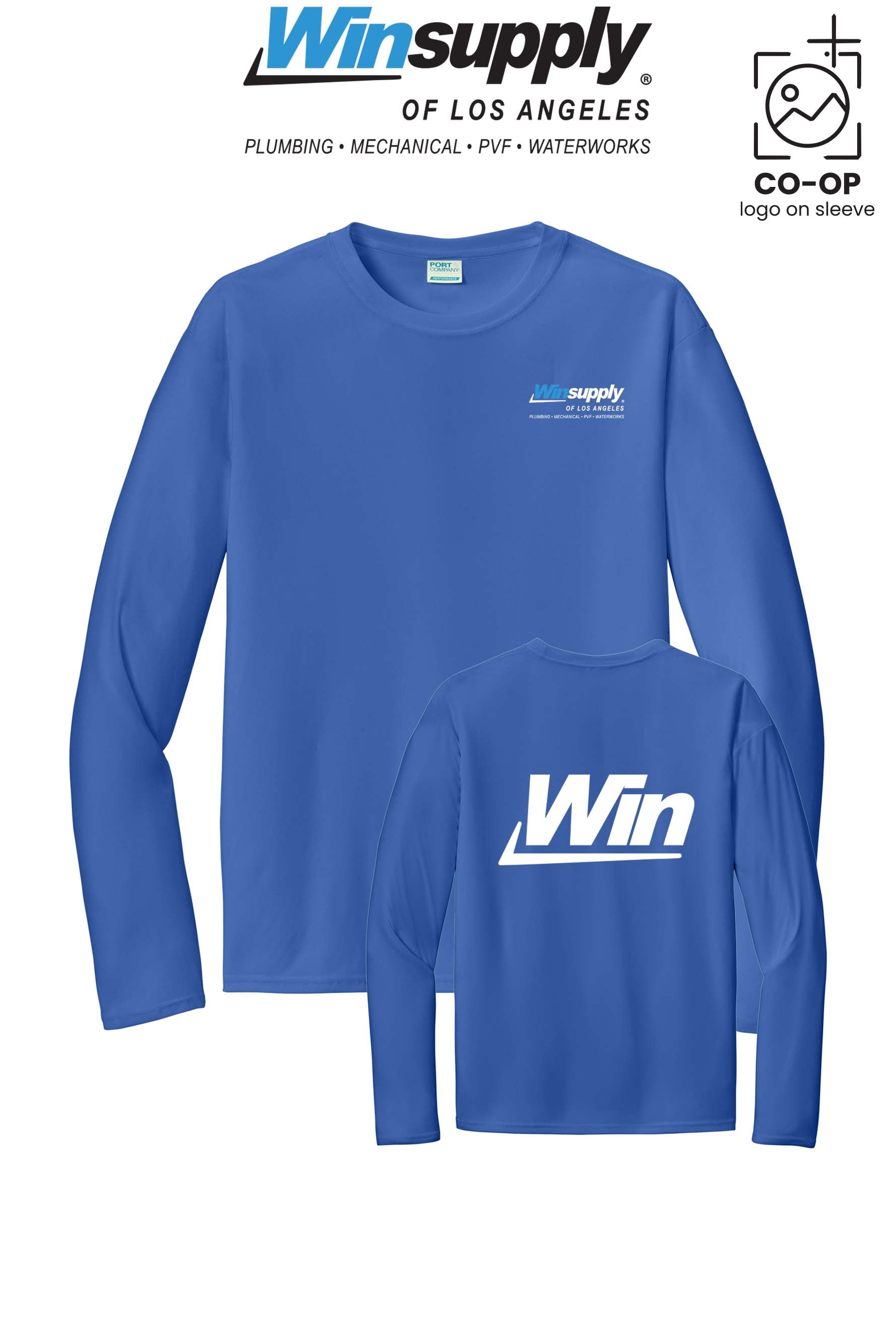 Port & Co™ Performance UPF 50 Long Sleeve - Winsupply of Los Angeles