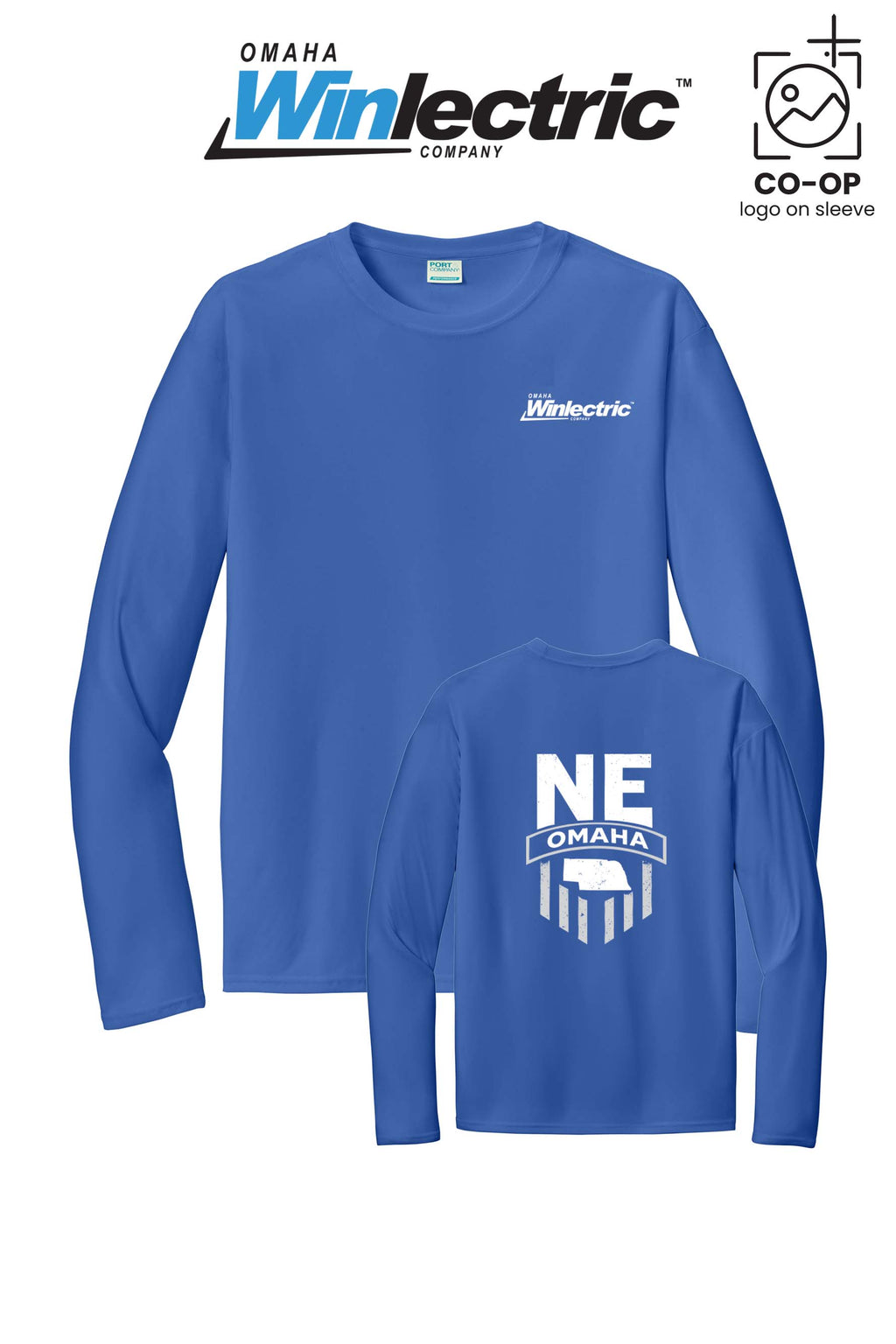 Port & Co™ Performance UPF 50 Long Sleeve - Omaha Winlectric