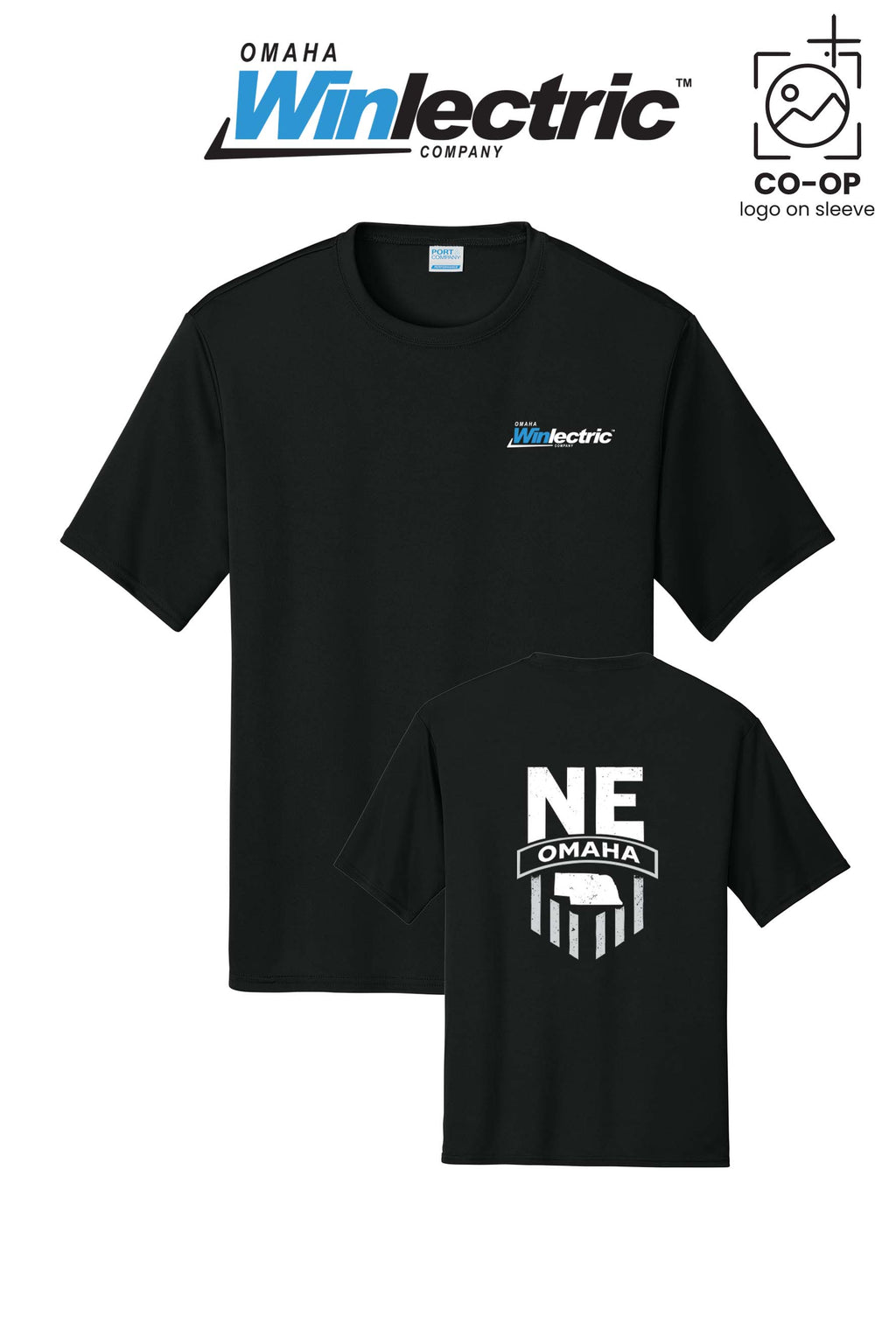 Port & Co™ Performance UPF 50 Tee - Omaha Winlectric
