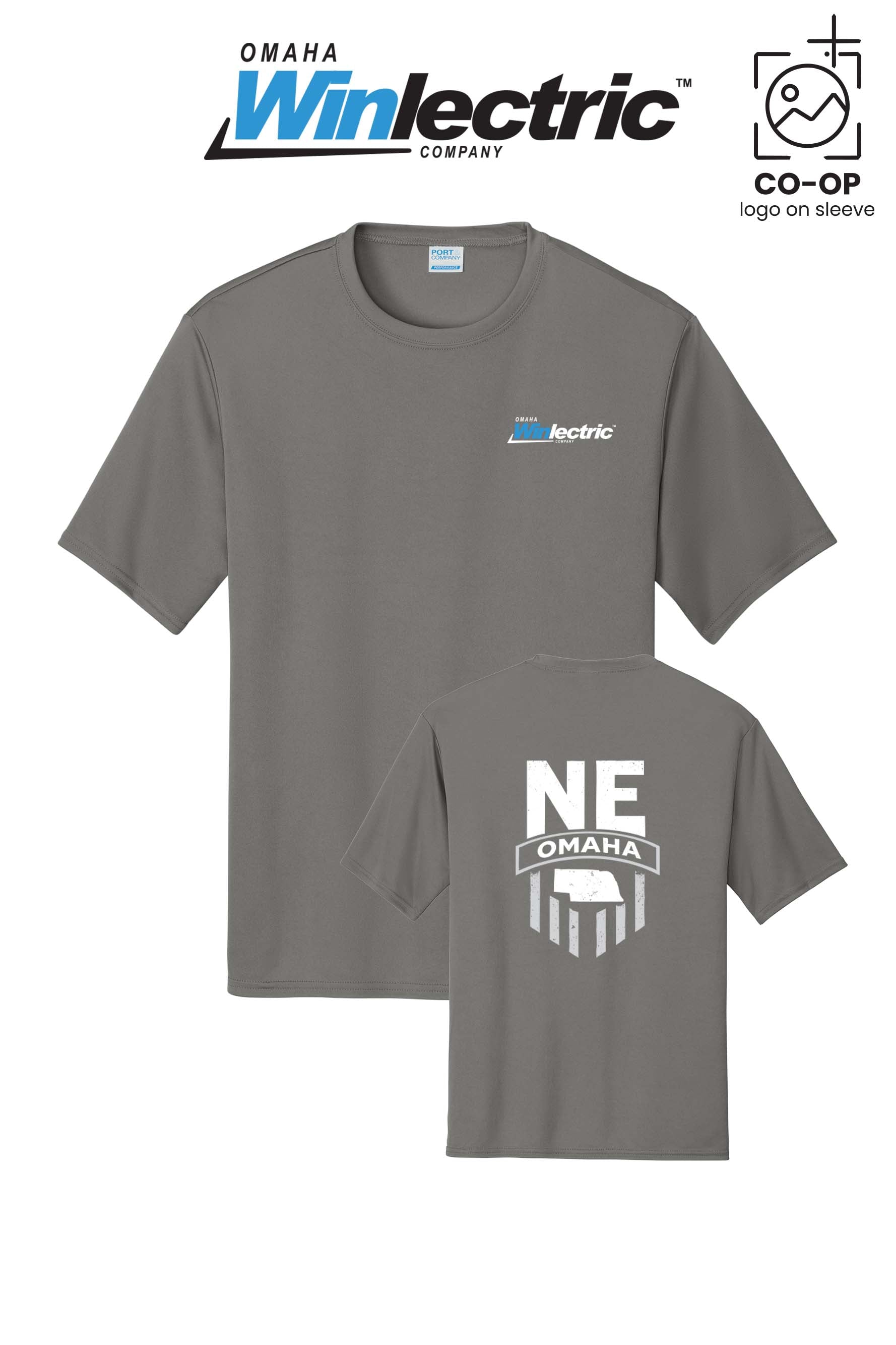 Port & Co™ Performance UPF 50 Tee - Omaha Winlectric