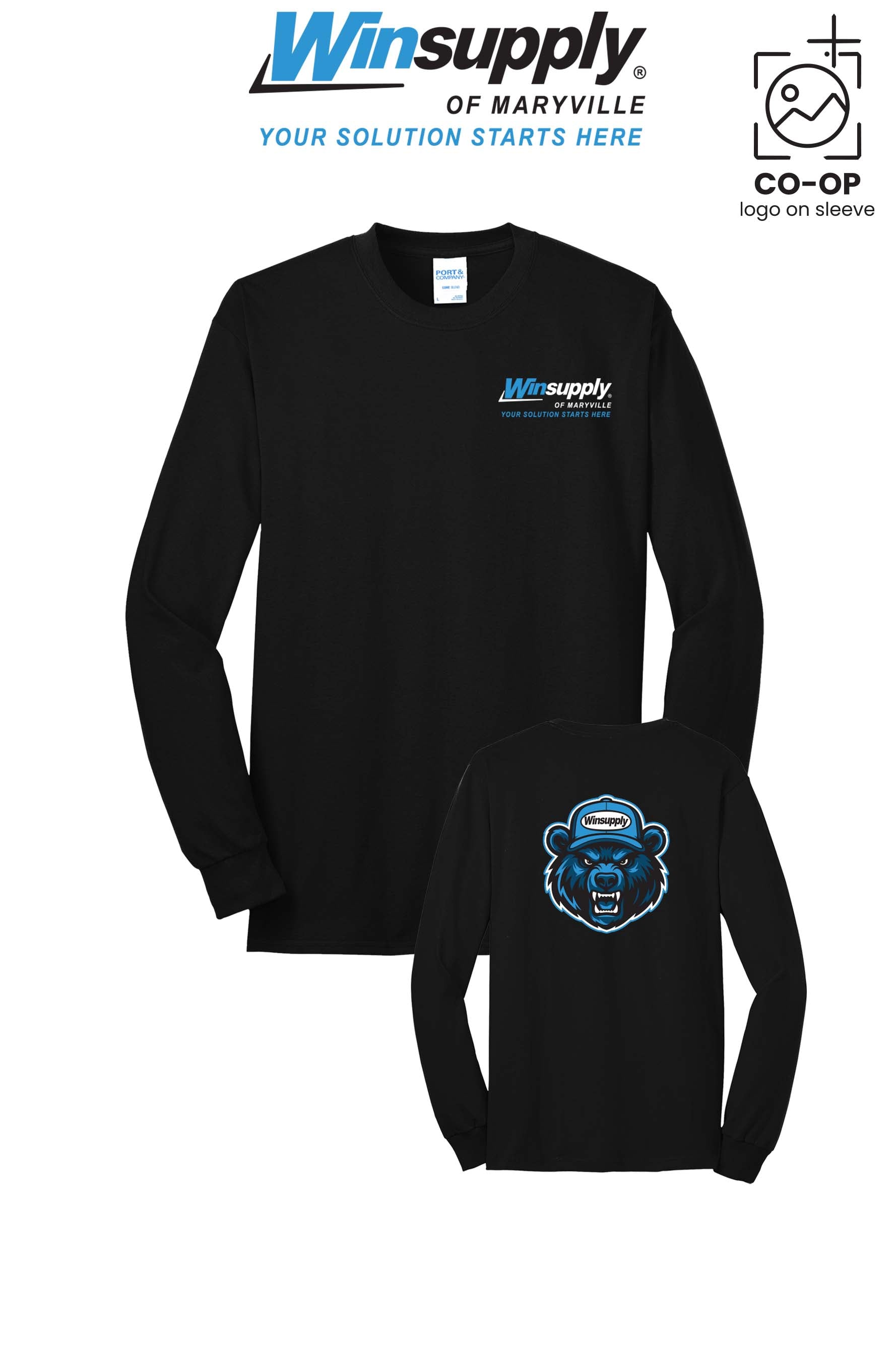 Port & Co™ Long Sleeve Core Blend Tee - Winsupply of Maryville