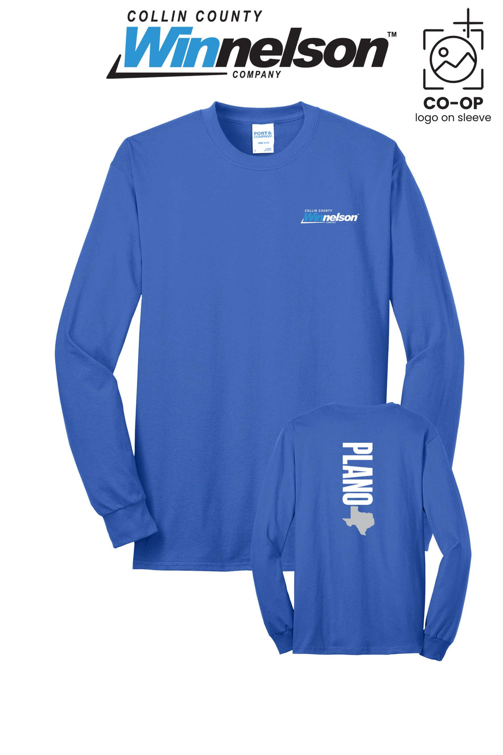 Port & Co™ Long Sleeve Core Blend Tee - Collin County Winnelson