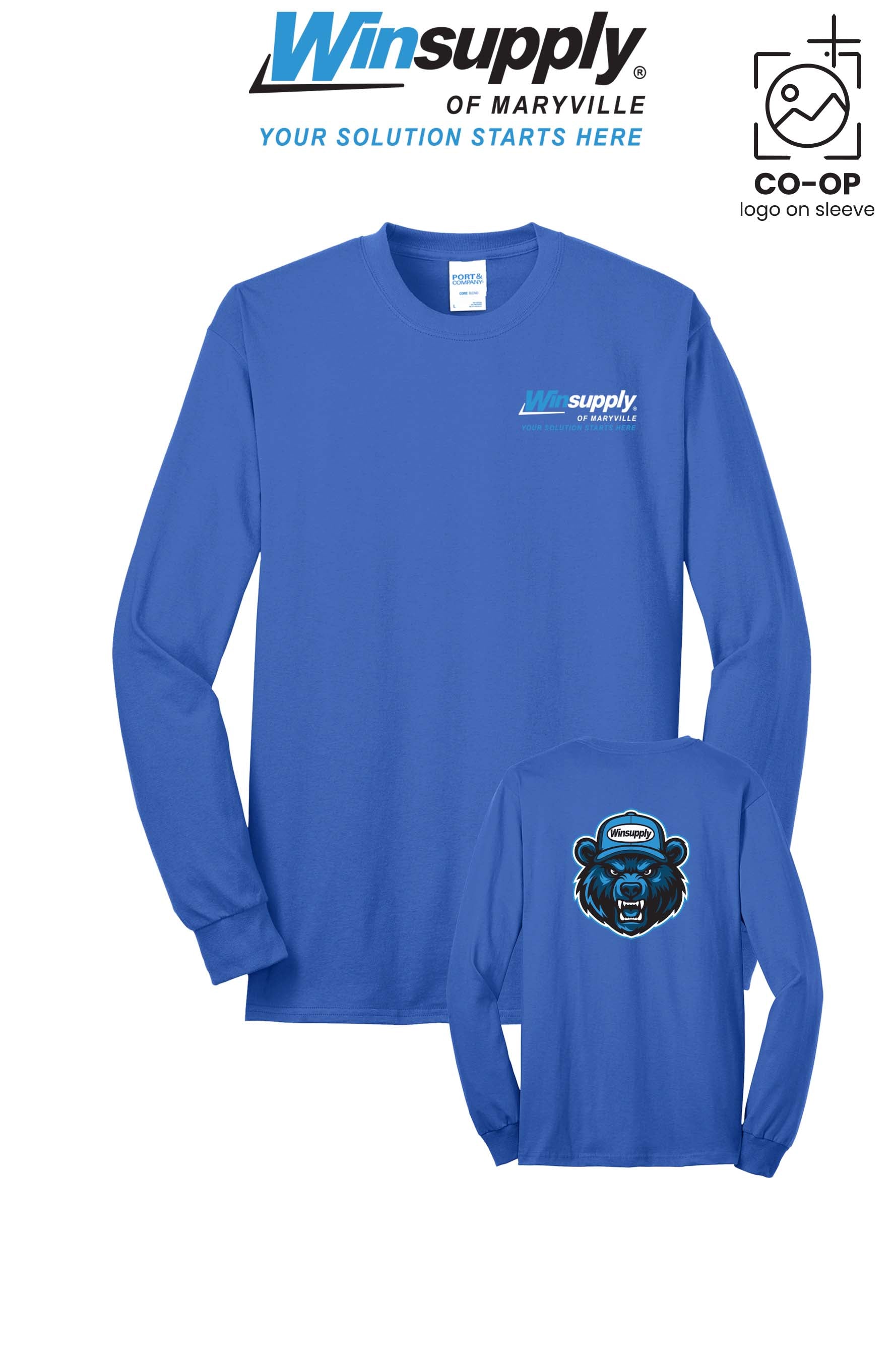 Port & Co™ Long Sleeve Core Blend Tee - Winsupply of Maryville