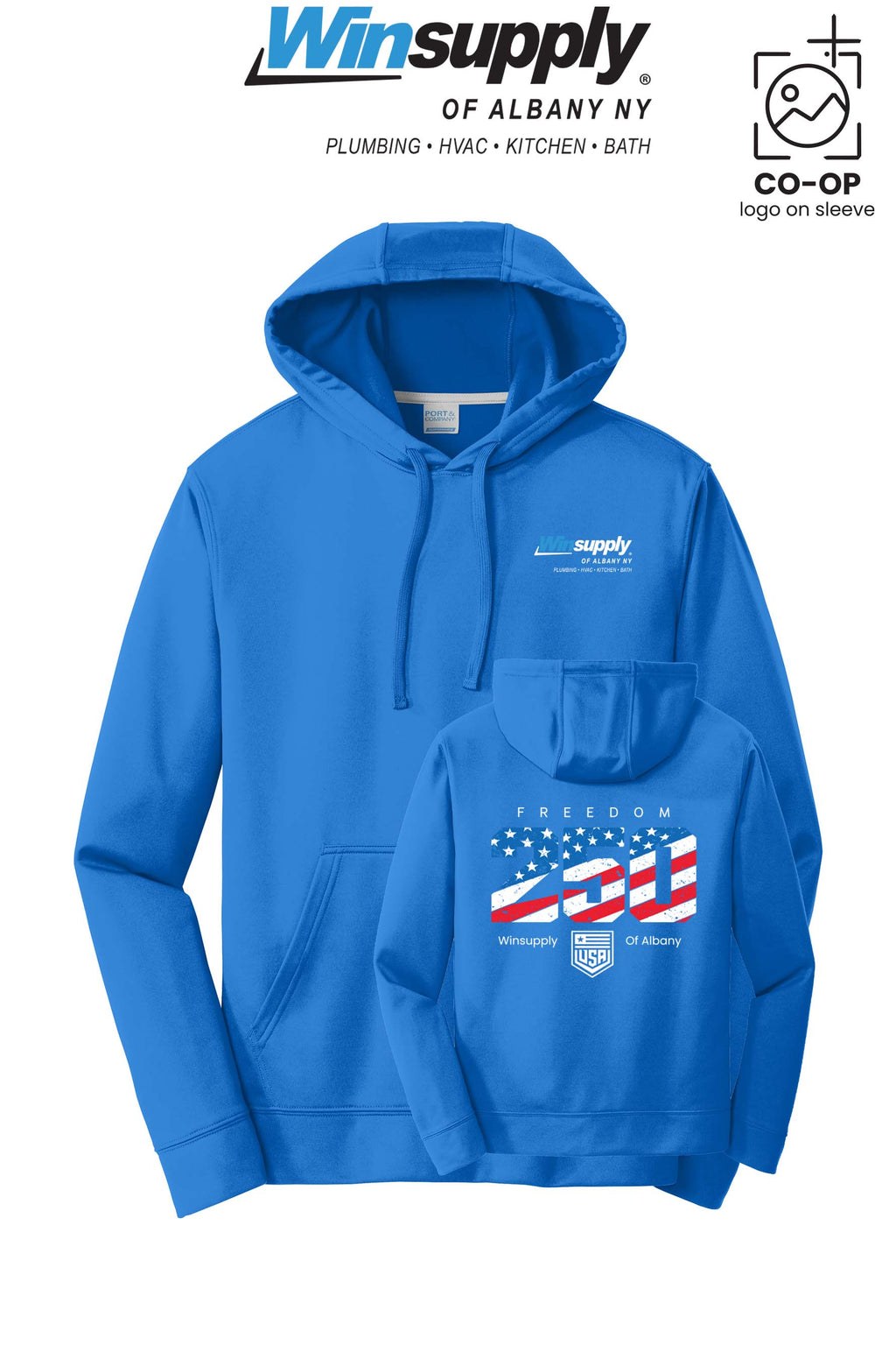 Port & Co™ Performance Fleece Pullover Hooded Sweatshirt - Winsupply of Albany NY