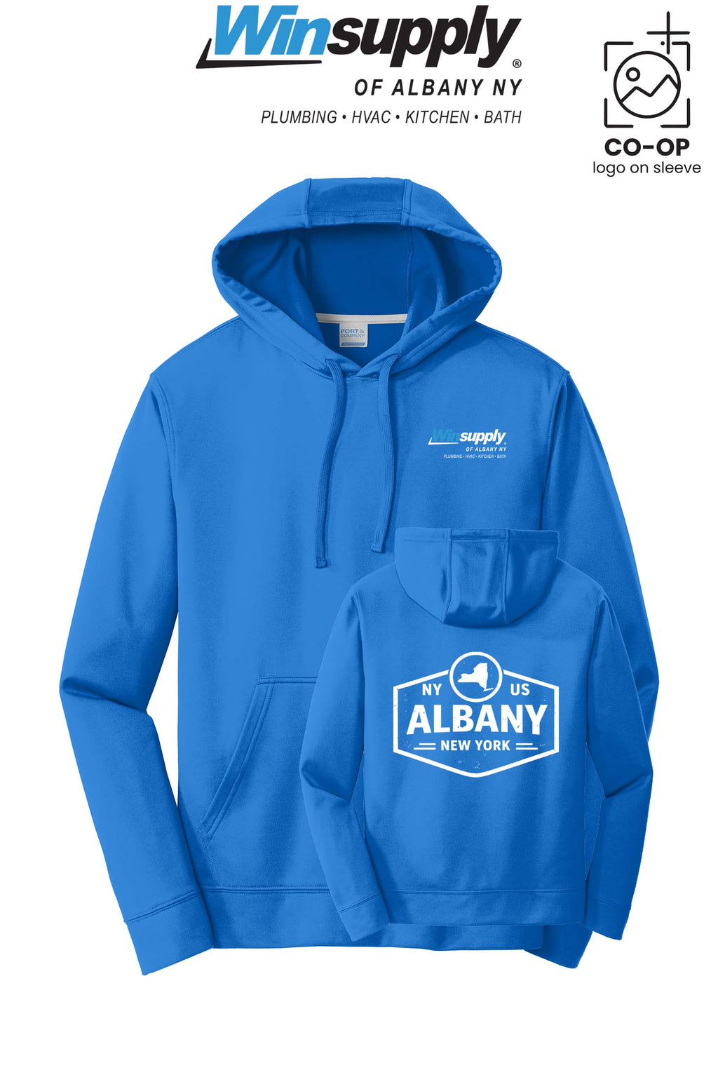 Port & Co™ Performance Fleece Pullover Hooded Sweatshirt - Winsupply of Albany NY