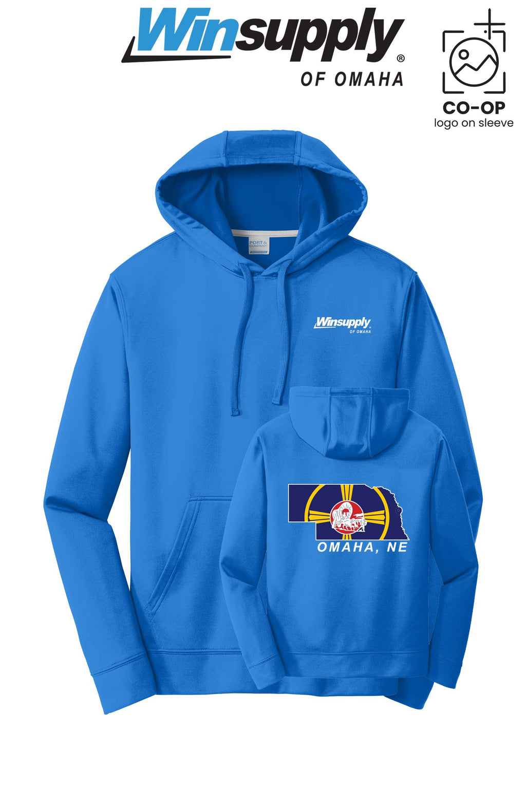 Port & Co™ Performance Fleece Pullover Hooded Sweatshirt - Winsupply of Omaha