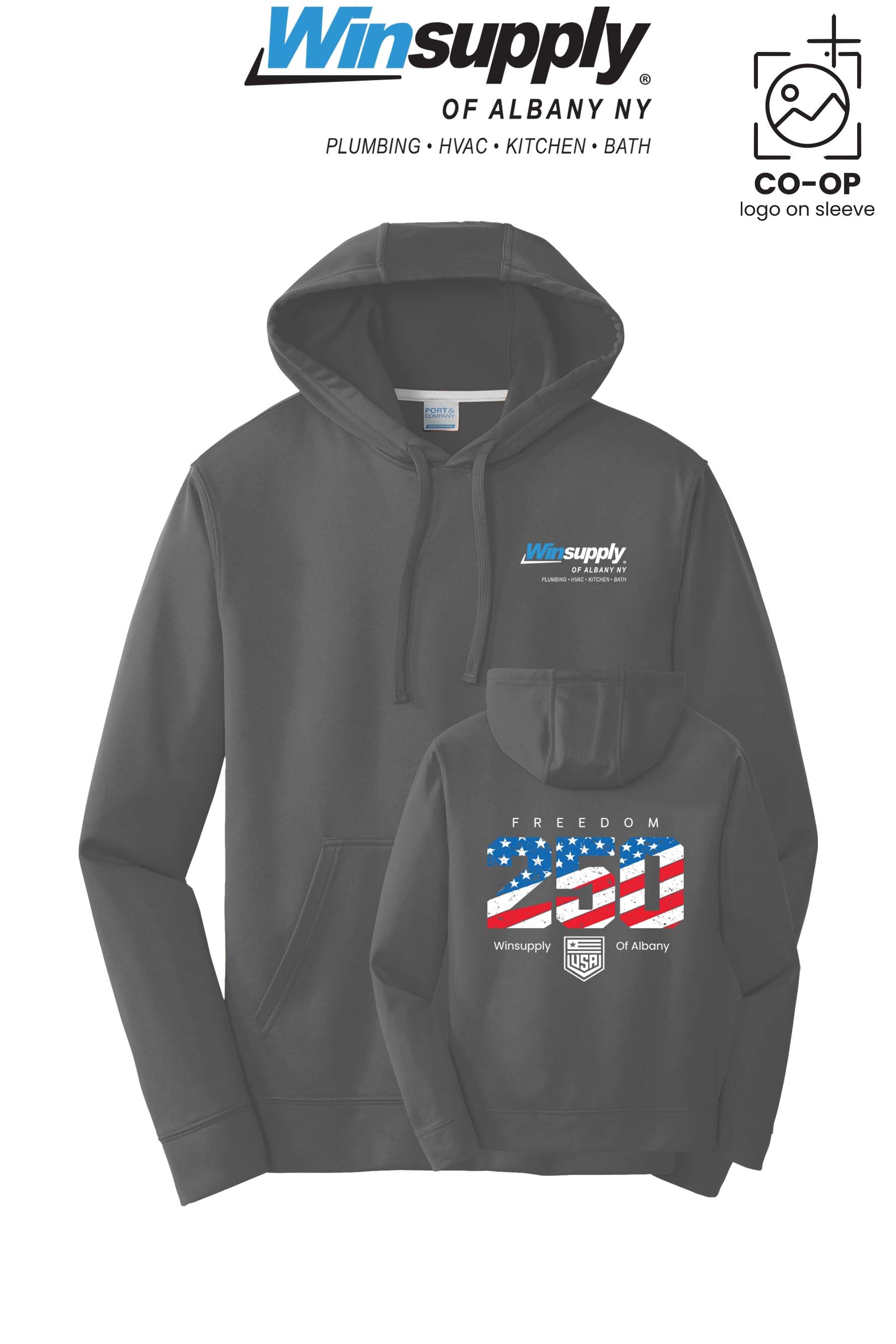 Port & Co™ Performance Fleece Pullover Hooded Sweatshirt - Winsupply of Albany NY