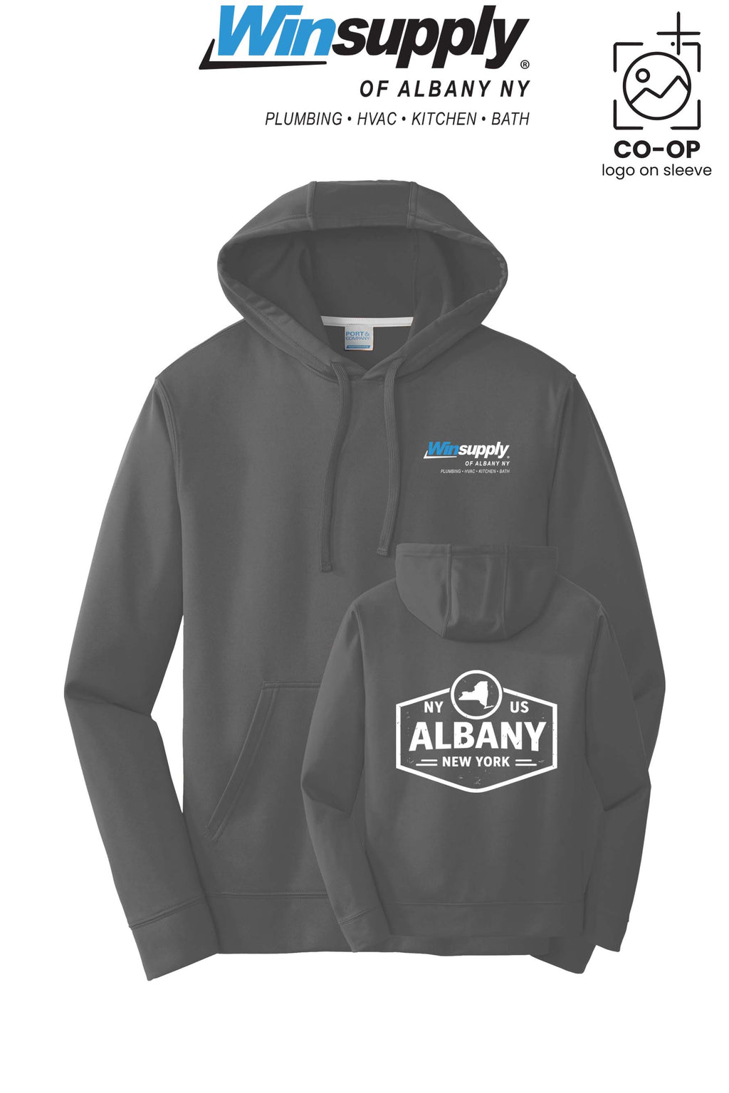Port & Co™ Performance Fleece Pullover Hooded Sweatshirt - Winsupply of Albany NY