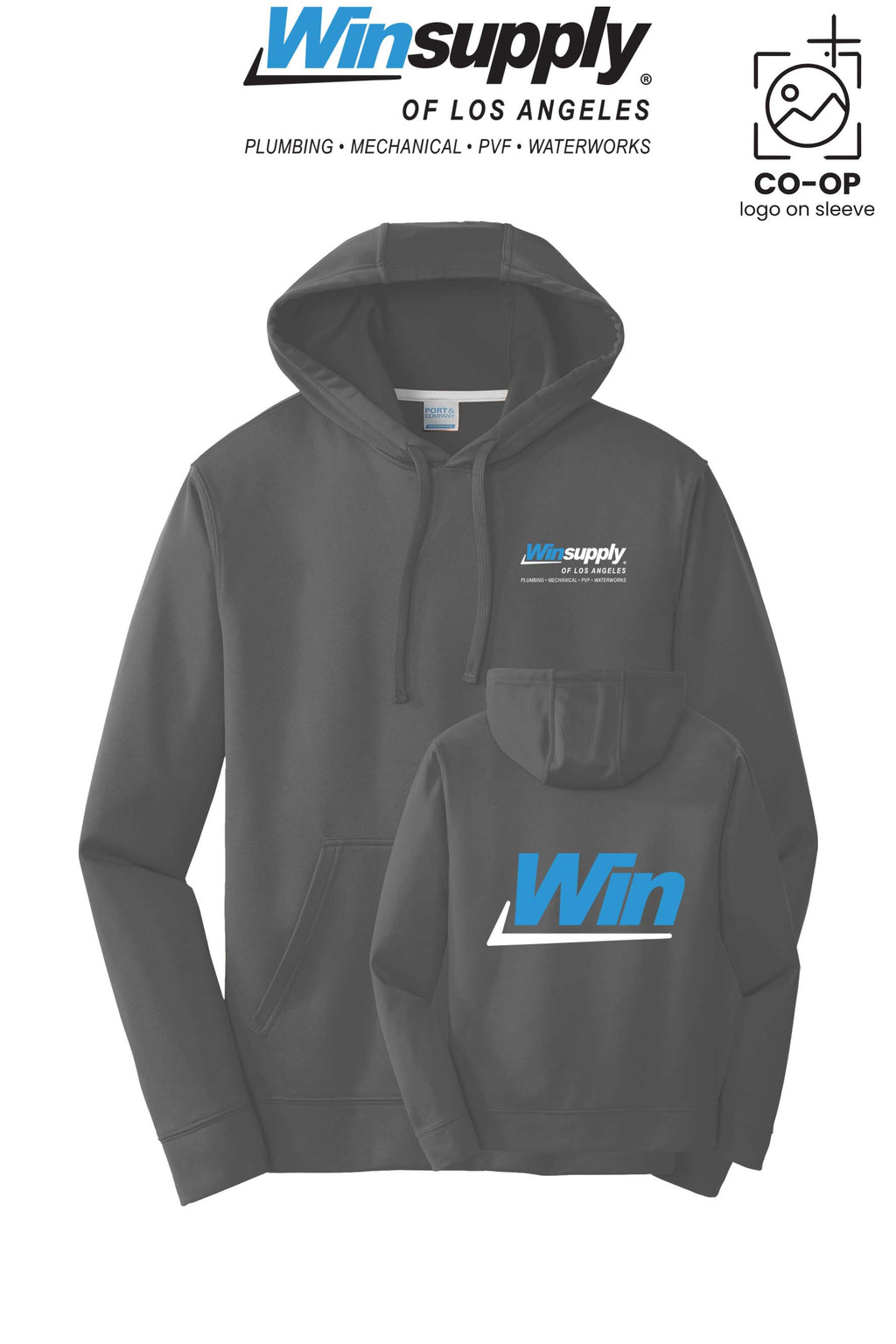 Port & Co™ Performance Fleece Pullover Hooded Sweatshirt - Winsupply of Los Angeles