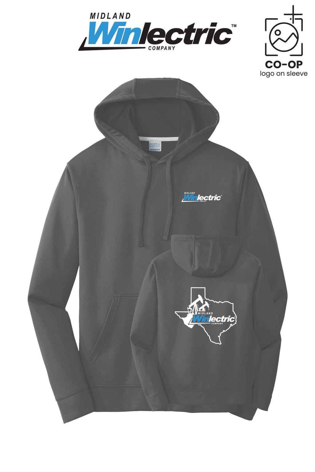 Port & Co™ Performance Fleece Pullover Hooded Sweatshirt - Winlectric of Midland