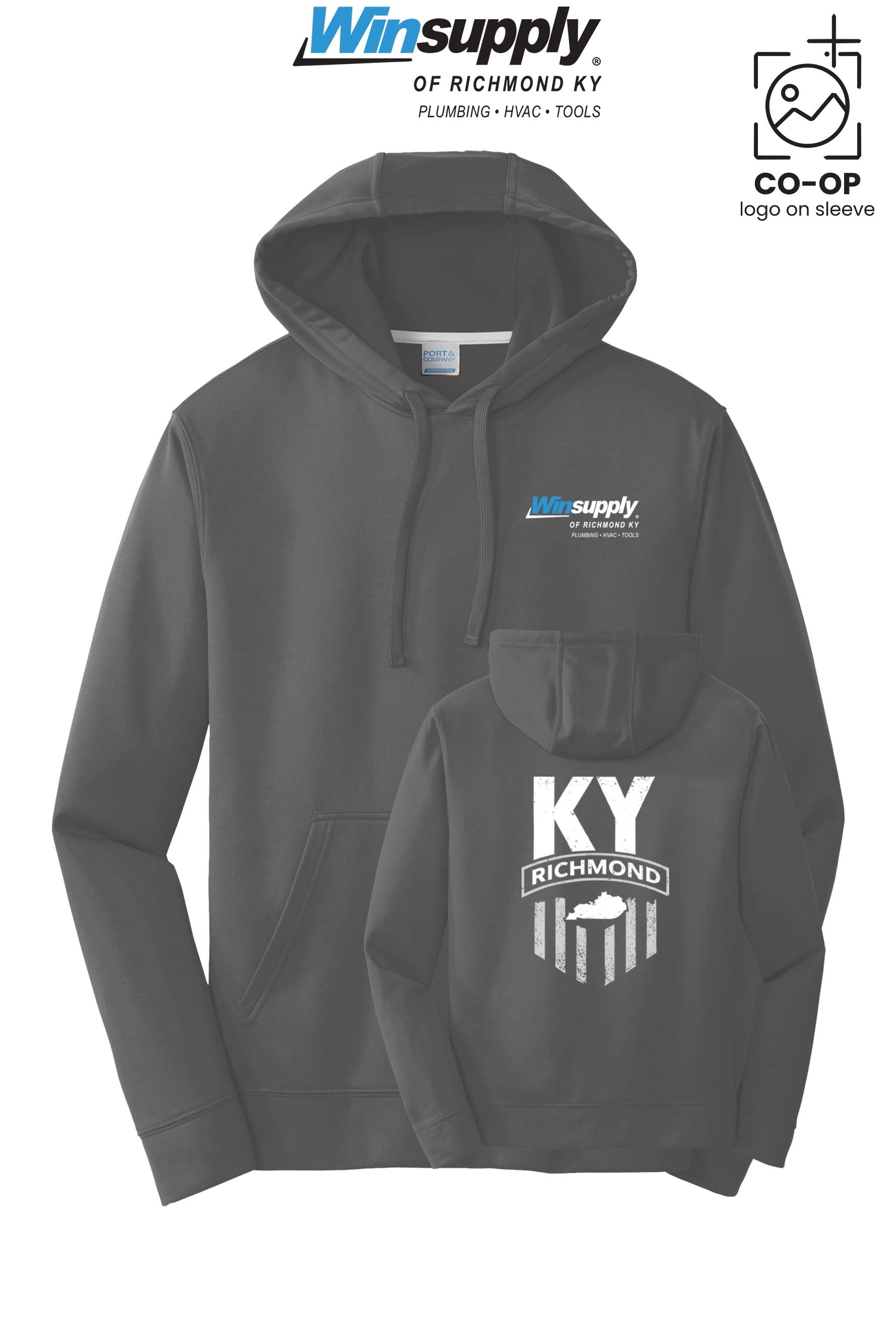 Port & Co™ Performance Fleece Pullover Hooded Sweatshirt - Winsupply of Richmond KY