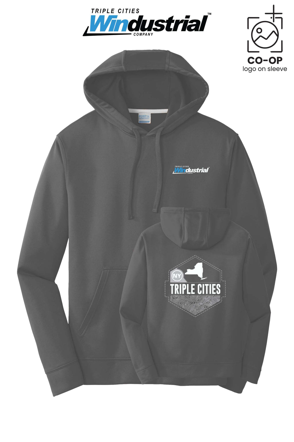 Port & Co™ Performance Fleece Pullover Hooded Sweatshirt - Windustrial Triple Cities