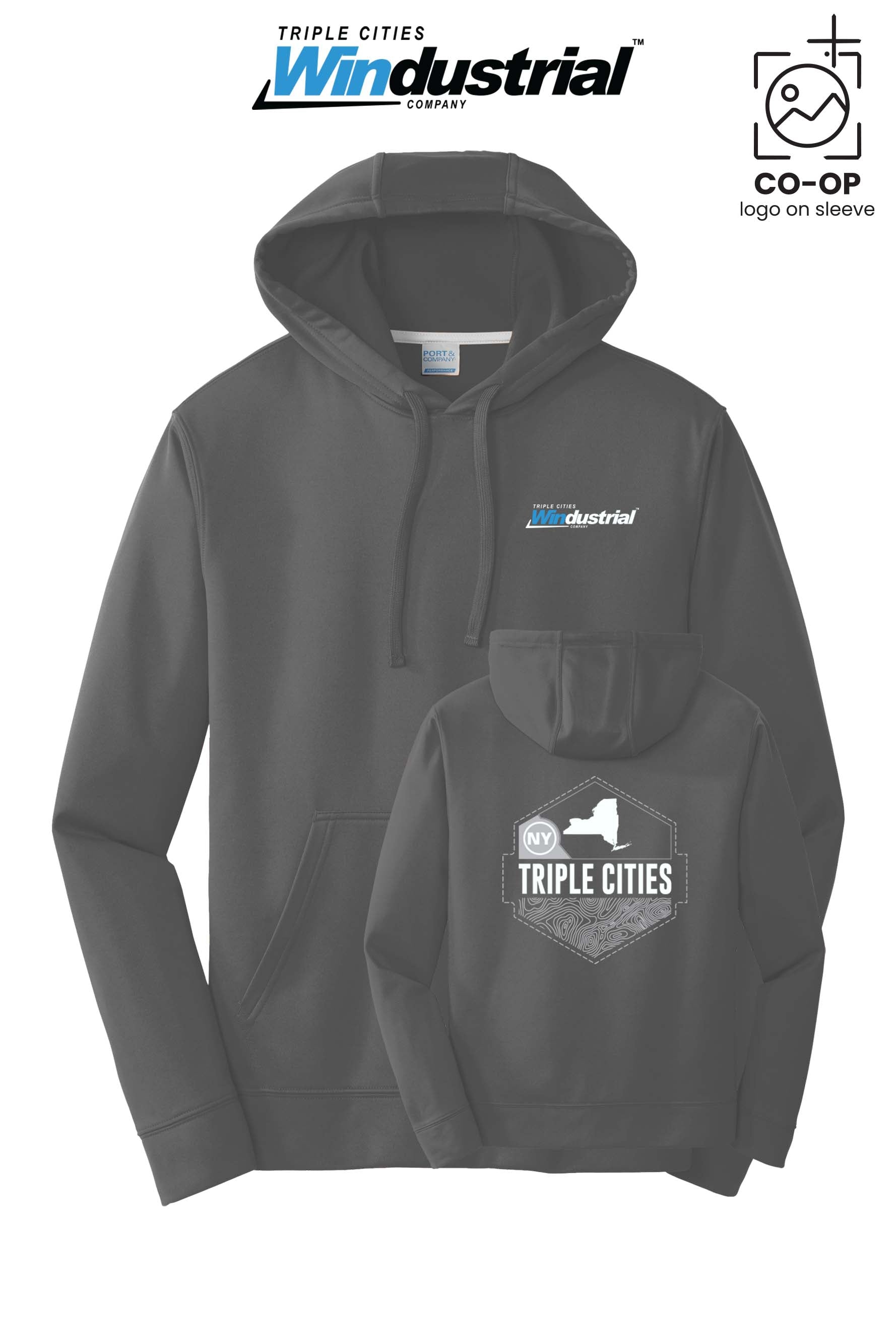 Port & Co™ Performance Fleece Pullover Hooded Sweatshirt - Windustrial Triple Cities