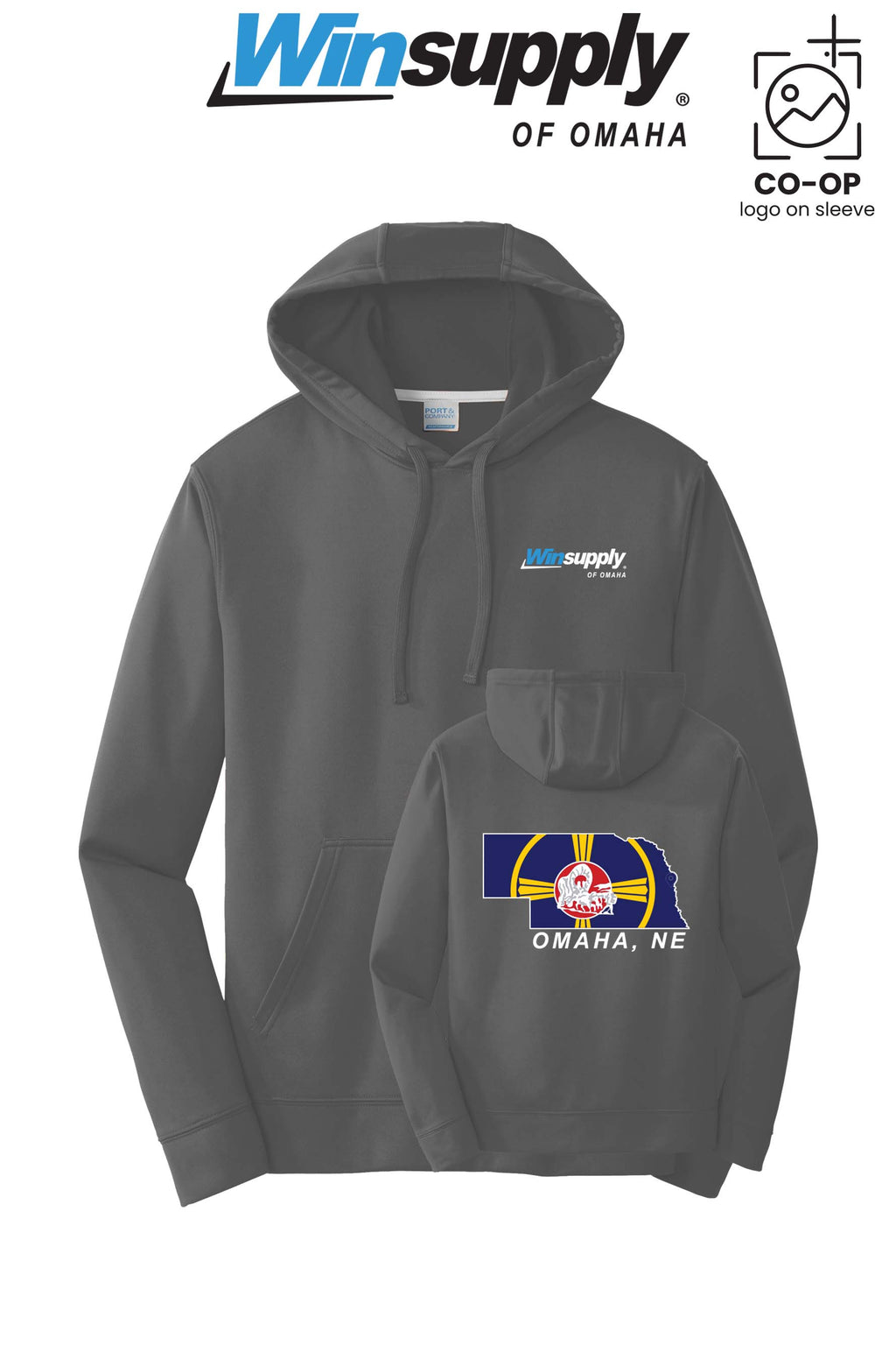 Port & Co™ Performance Fleece Pullover Hooded Sweatshirt - Winsupply of Omaha