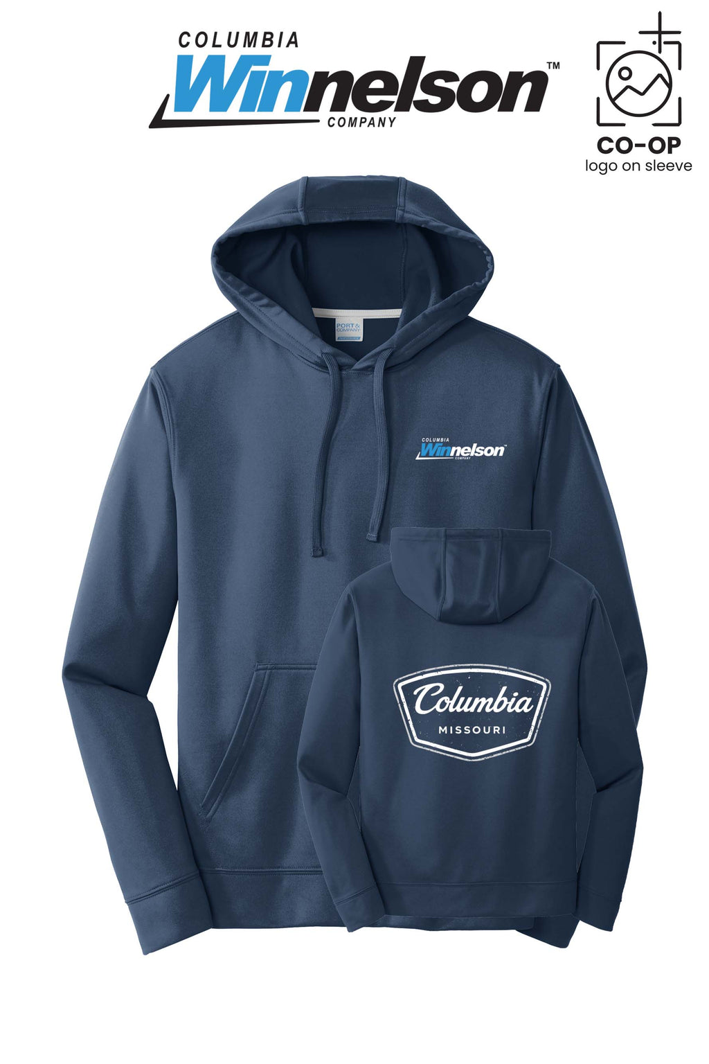 Port & Co™ Performance Fleece Pullover Hooded Sweatshirt - Columbia MO Winnelson