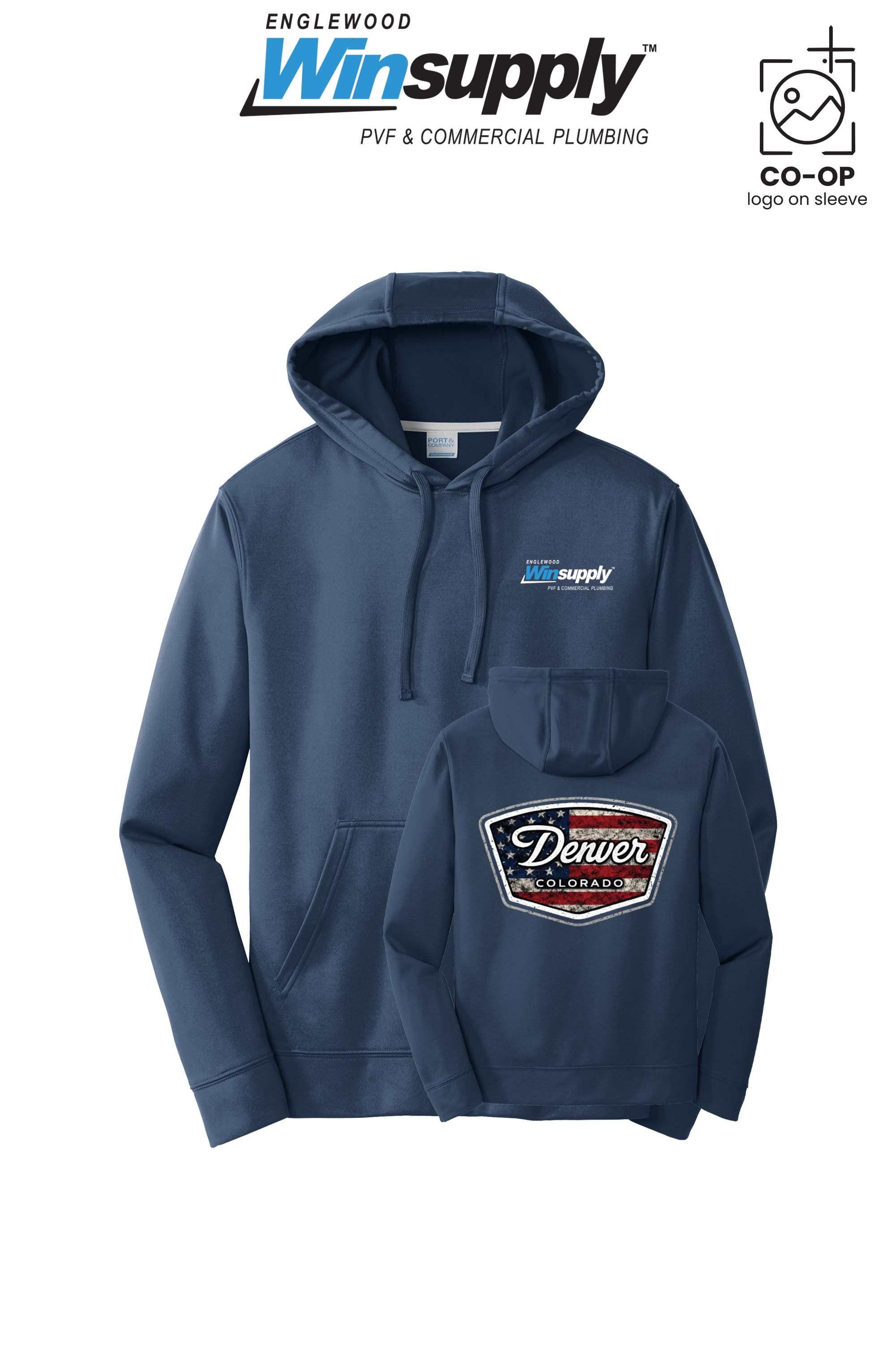 Port & Co™ Performance Fleece Pullover Hooded Sweatshirt - Englewood Winsupply