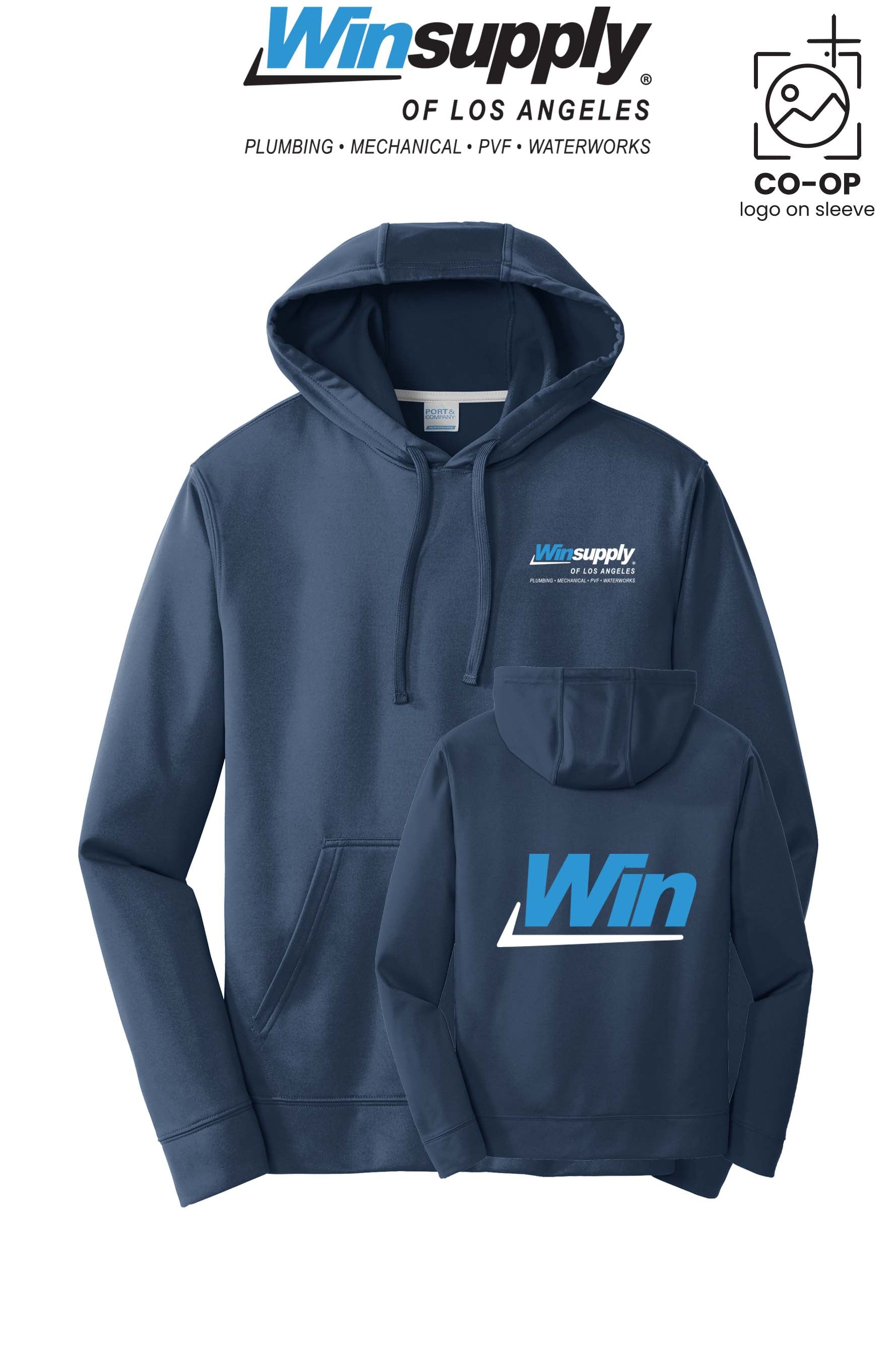 Port & Co™ Performance Fleece Pullover Hooded Sweatshirt - Winsupply of Los Angeles