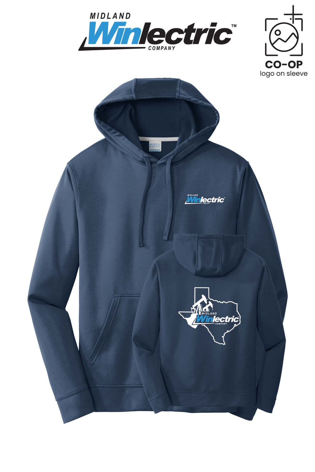 Port & Co™ Performance Fleece Pullover Hooded Sweatshirt - Winlectric of Midland