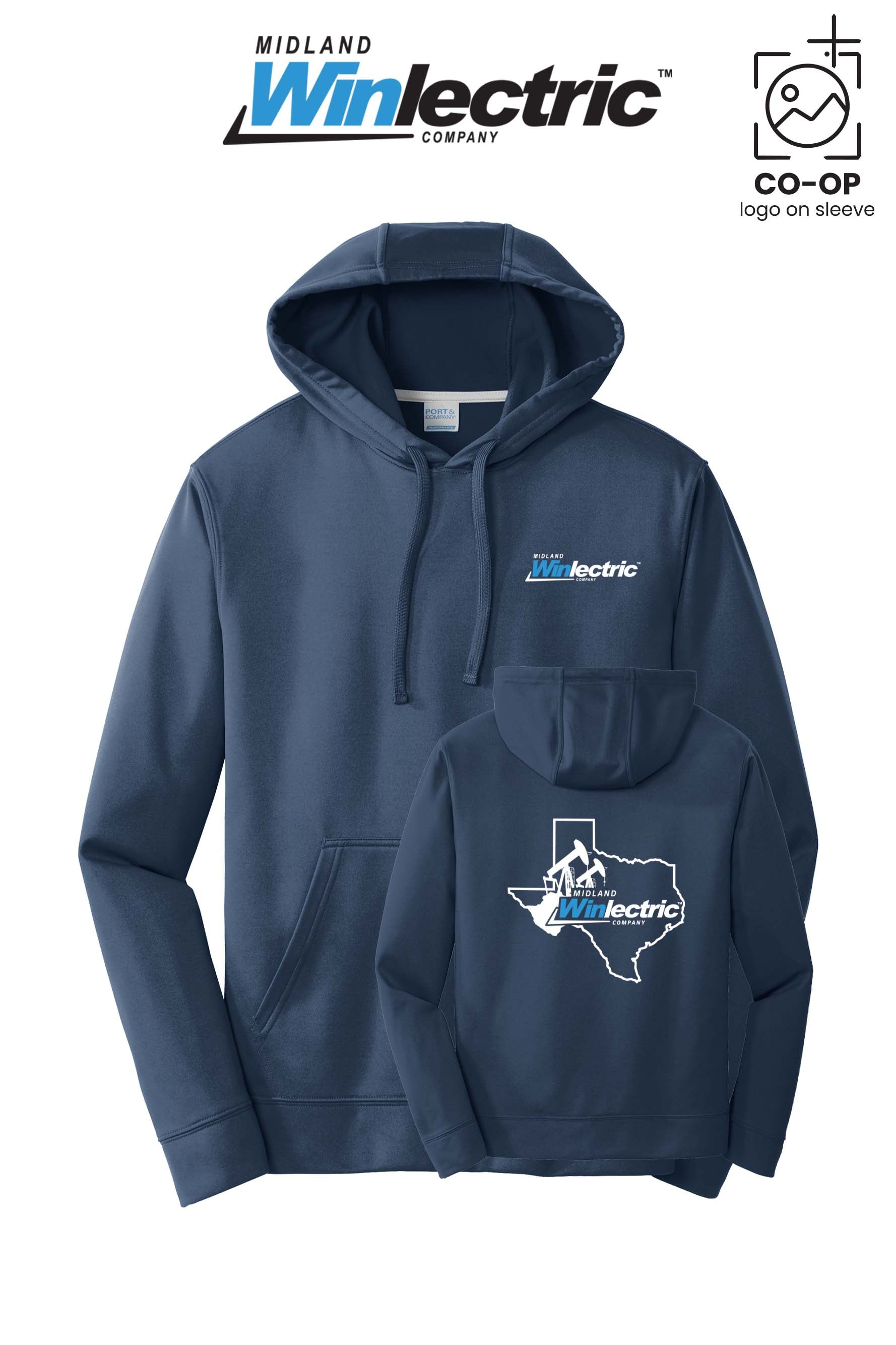 Port & Co™ Performance Fleece Pullover Hooded Sweatshirt - Winlectric of Midland