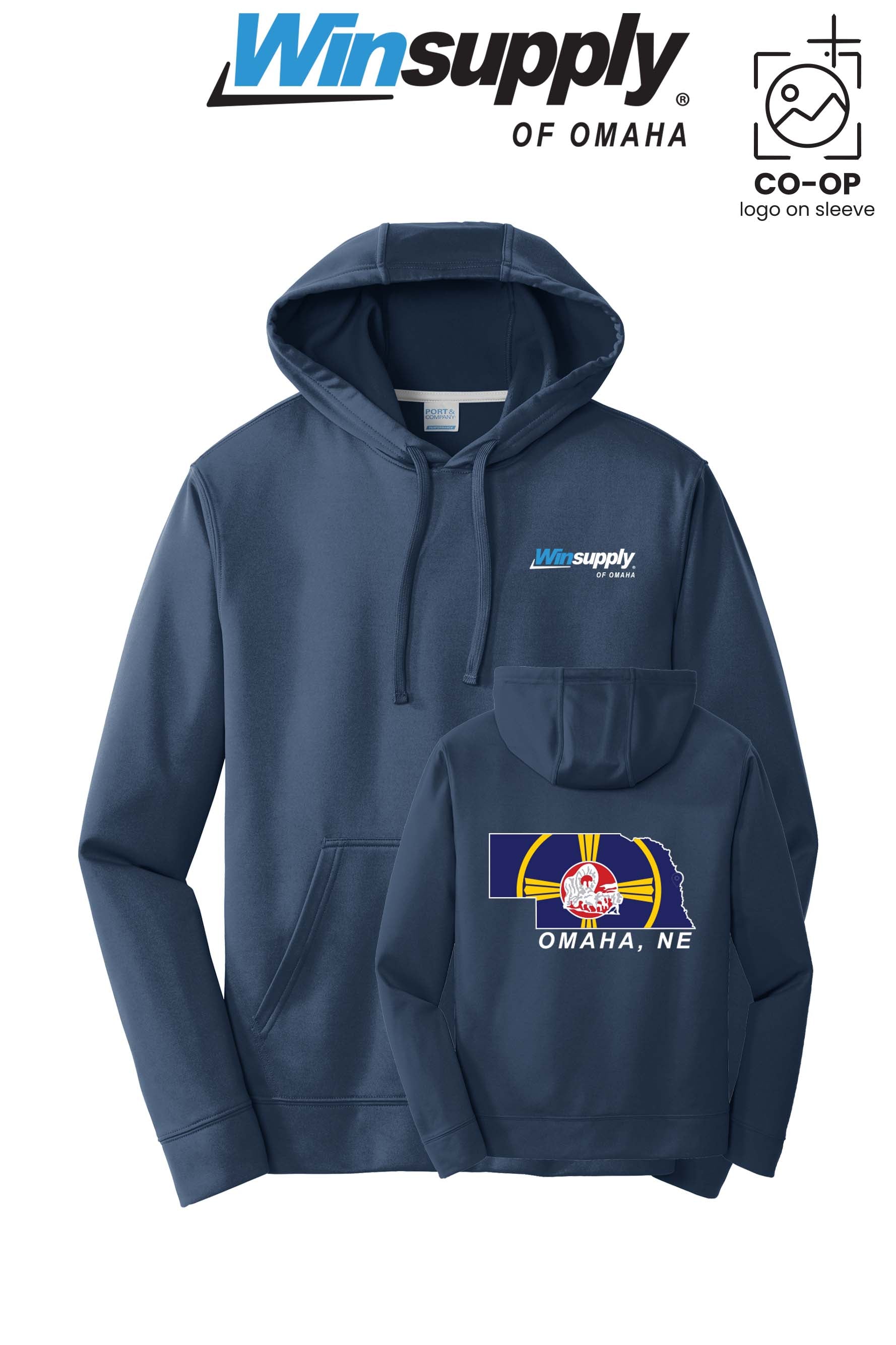 Port & Co™ Performance Fleece Pullover Hooded Sweatshirt - Winsupply of Omaha