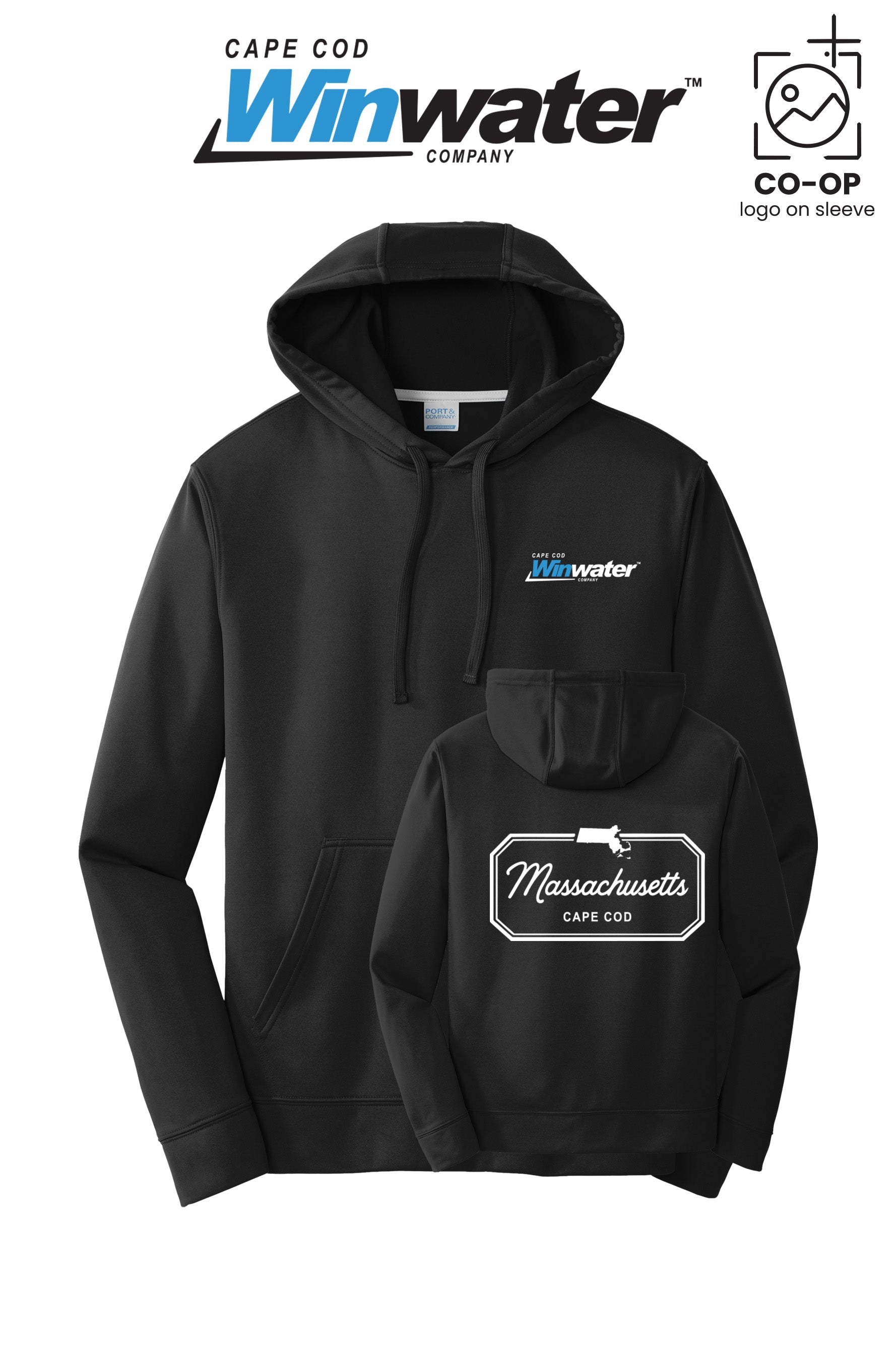 Port & Co™ Performance Fleece Pullover Hooded Sweatshirt - Winwater Cape Cod