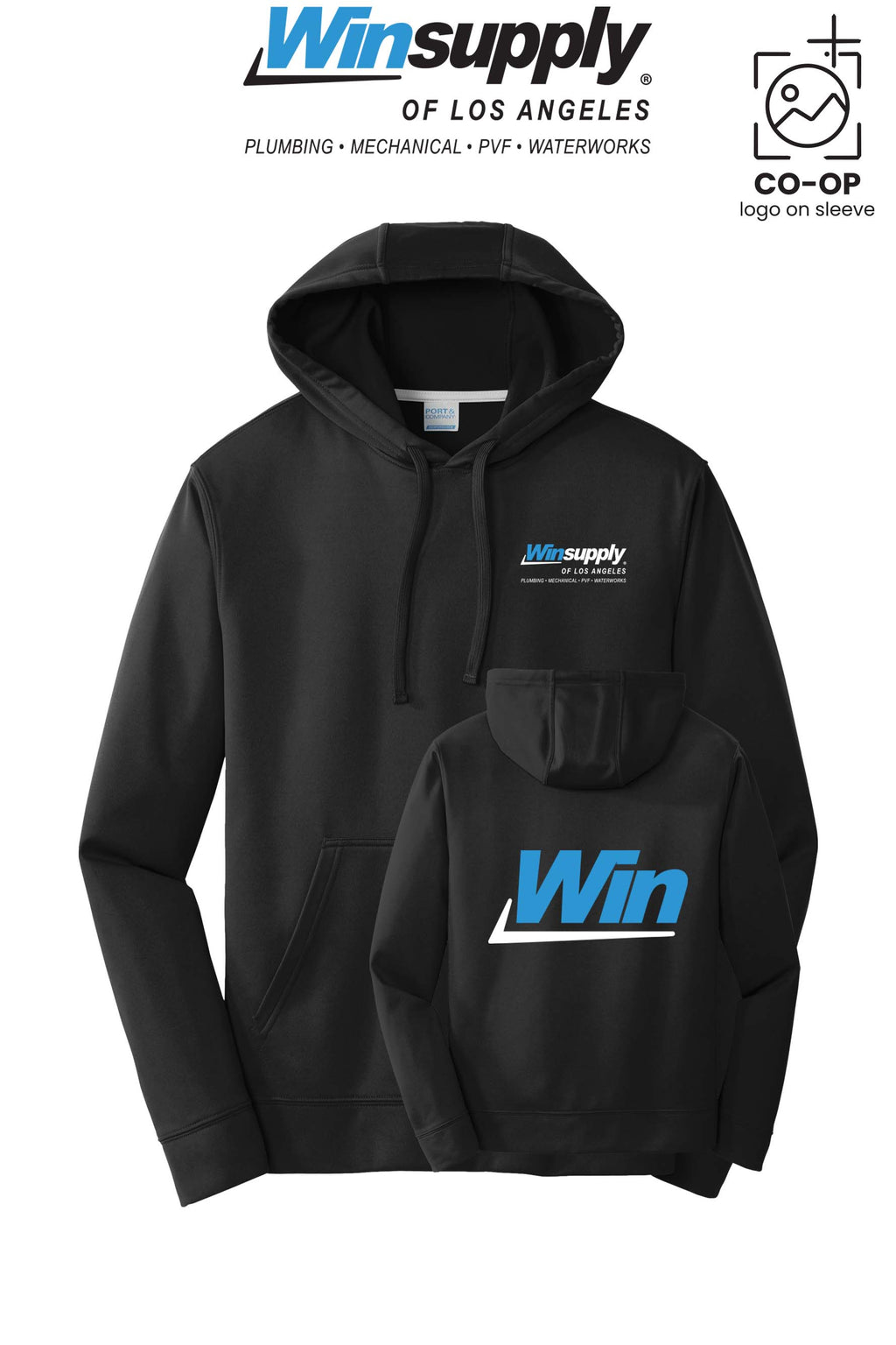 Port & Co™ Performance Fleece Pullover Hooded Sweatshirt - Winsupply of Los Angeles