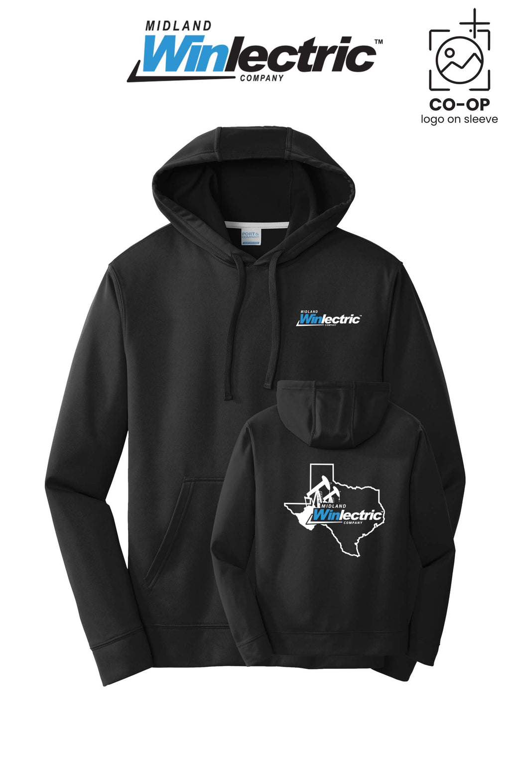 Port & Co™ Performance Fleece Pullover Hooded Sweatshirt - Winlectric of Midland