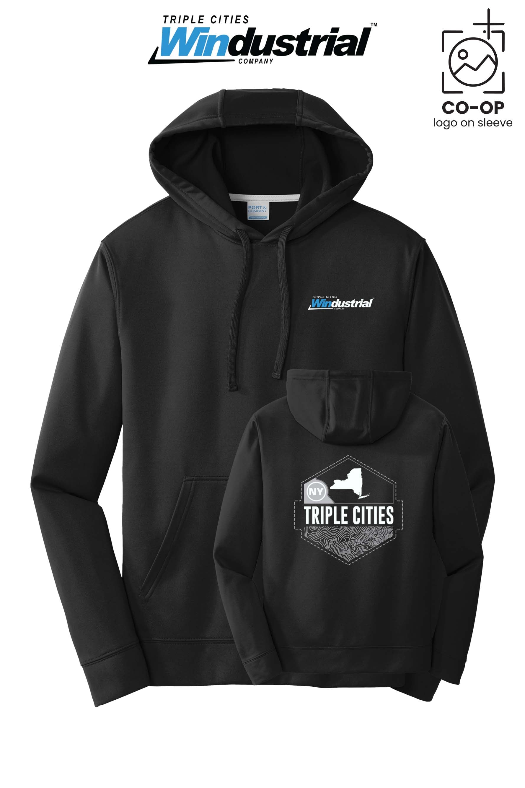 Port & Co™ Performance Fleece Pullover Hooded Sweatshirt - Windustrial Triple Cities